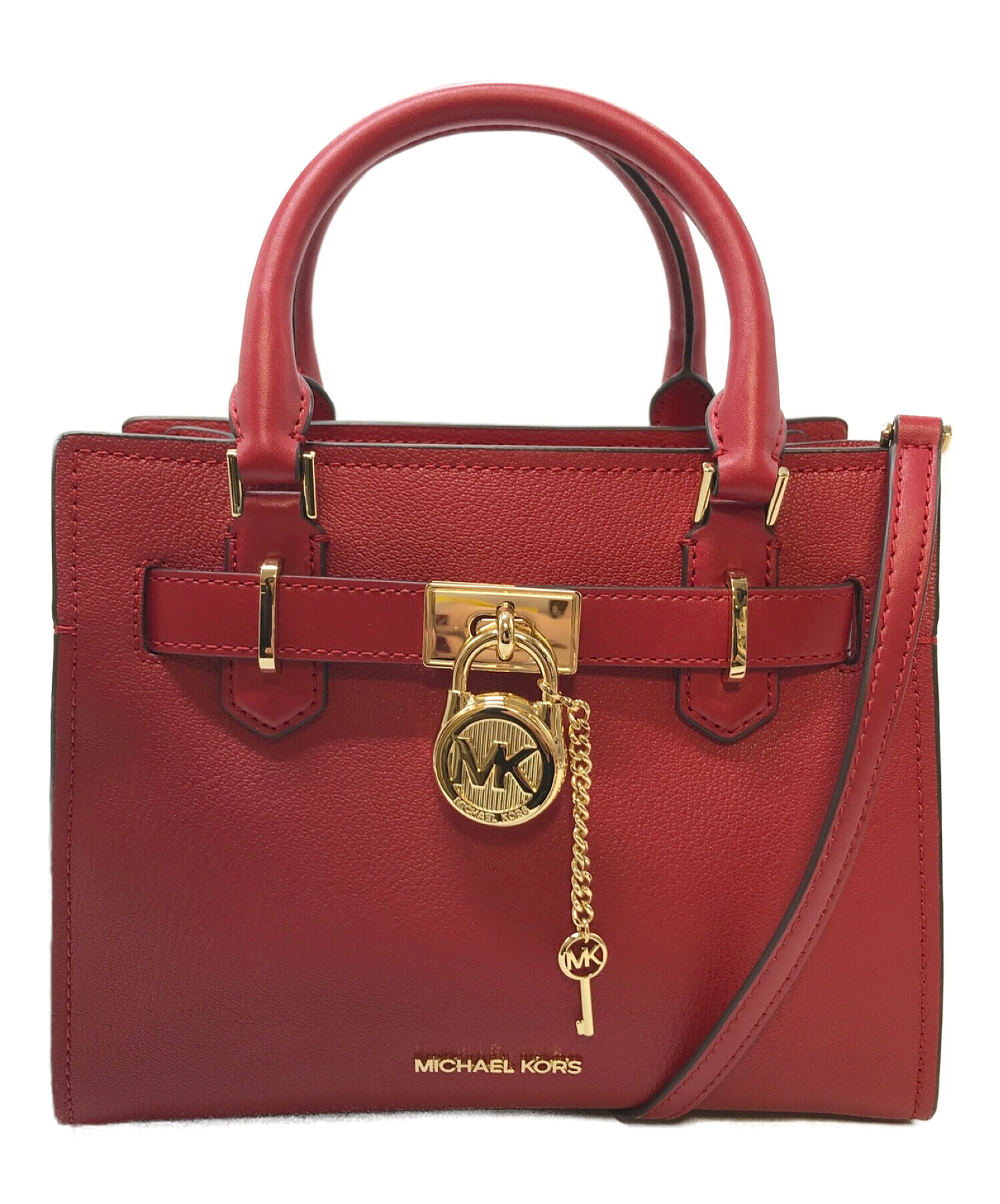 MICHAEL KORS (マイケルコース) 2WAYバッグ レッド サイズ:実寸参照