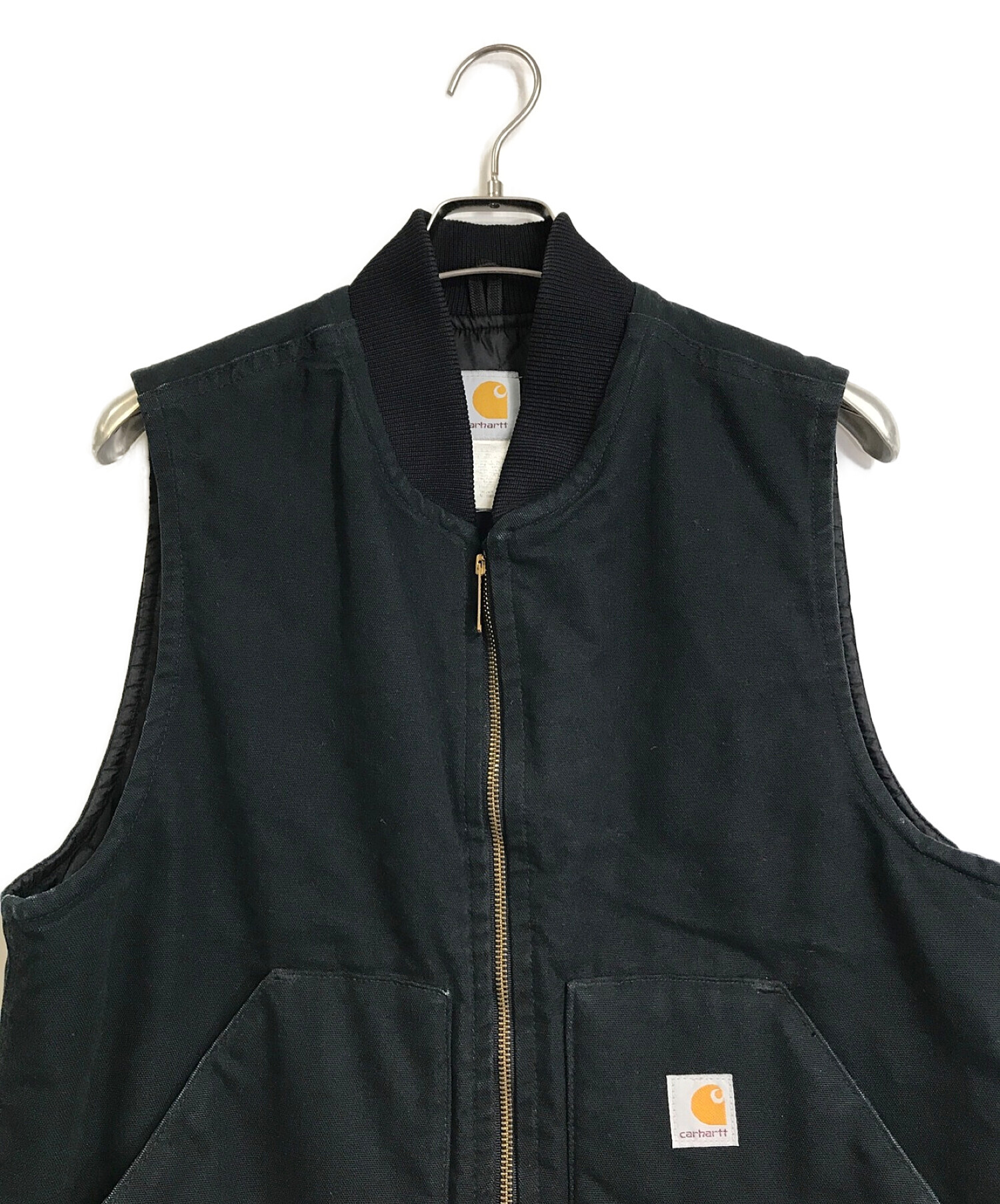 中古・古着通販】CarHartt (カーハート) ダック地中綿ベスト ブラック