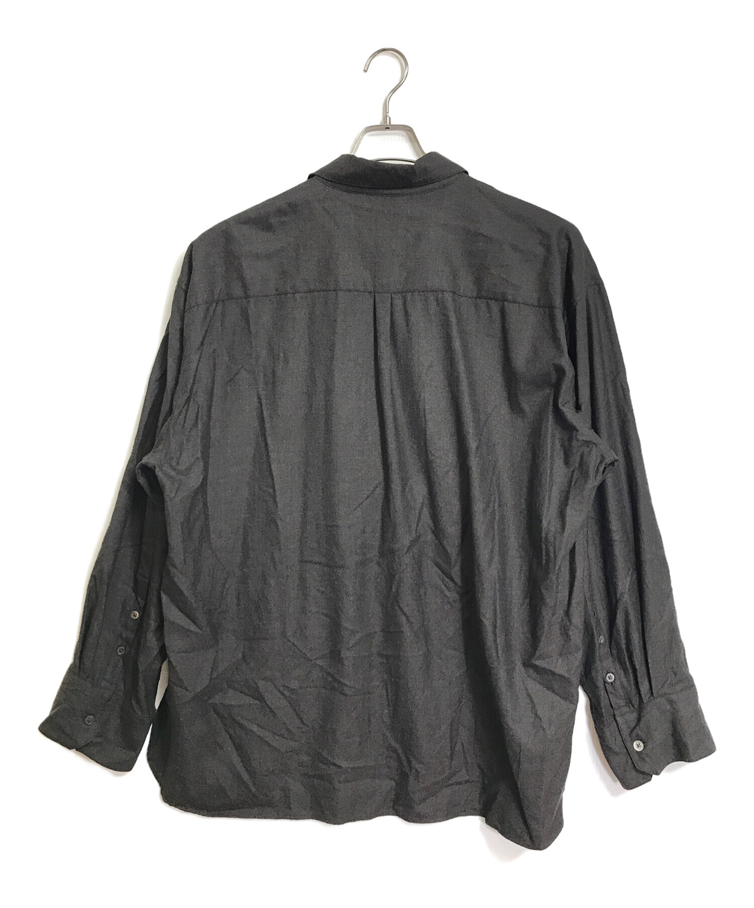 中古・古着通販】stein (シュタイン) OVERSIZED DOWN PAT SHIRT オーバーサイズシャツ ウールシャツ 日本製 ブラウン  サイズ:S｜ブランド・古着通販 トレファク公式【TREFAC FASHION】スマホサイト