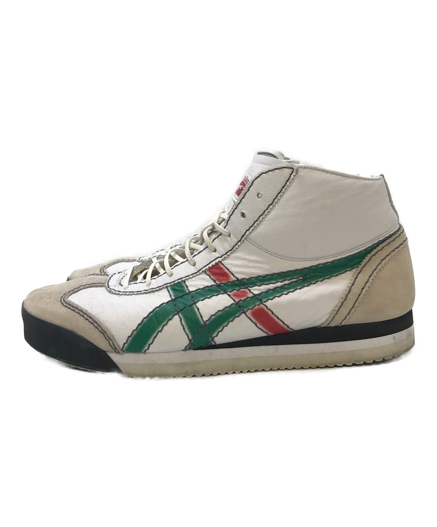 Onitsuka Tiger (オニツカタイガー) Onitsuka Tiger　MEXICO 66 SD M PF BIRCH PEACOAT  1183B530 ハイカットスニーカー ホワイト サイズ:27.5