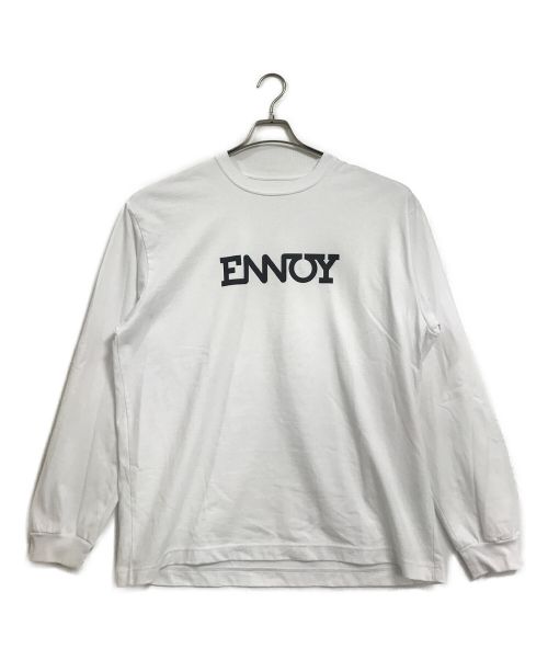 中古・古着通販】ENNOY (エンノイ) 21SS Long Sleeve ElectricLogoTシャツ ロングスリーブTシャツ ロンT ロゴT  ホワイト サイズ:XL｜ブランド・古着通販 トレファク公式【TREFAC FASHION】スマホサイト