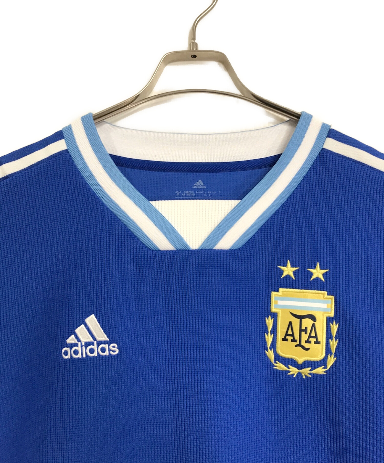 adidas (アディダス) ゲームシャツ　アルゼンチン代表　ビッグサイズ　スポーツ　Tシャツ ブルー サイズ:XL