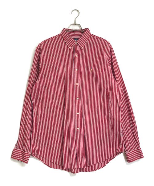 【中古・古着通販】POLO RALPH LAUREN (ポロ・ラルフローレン) POLO RALPH LAUREN ストライプシャツ レッド サイズ:XL｜ブランド・古着通販  トレファク公式【TREFAC FASHION】スマホサイト