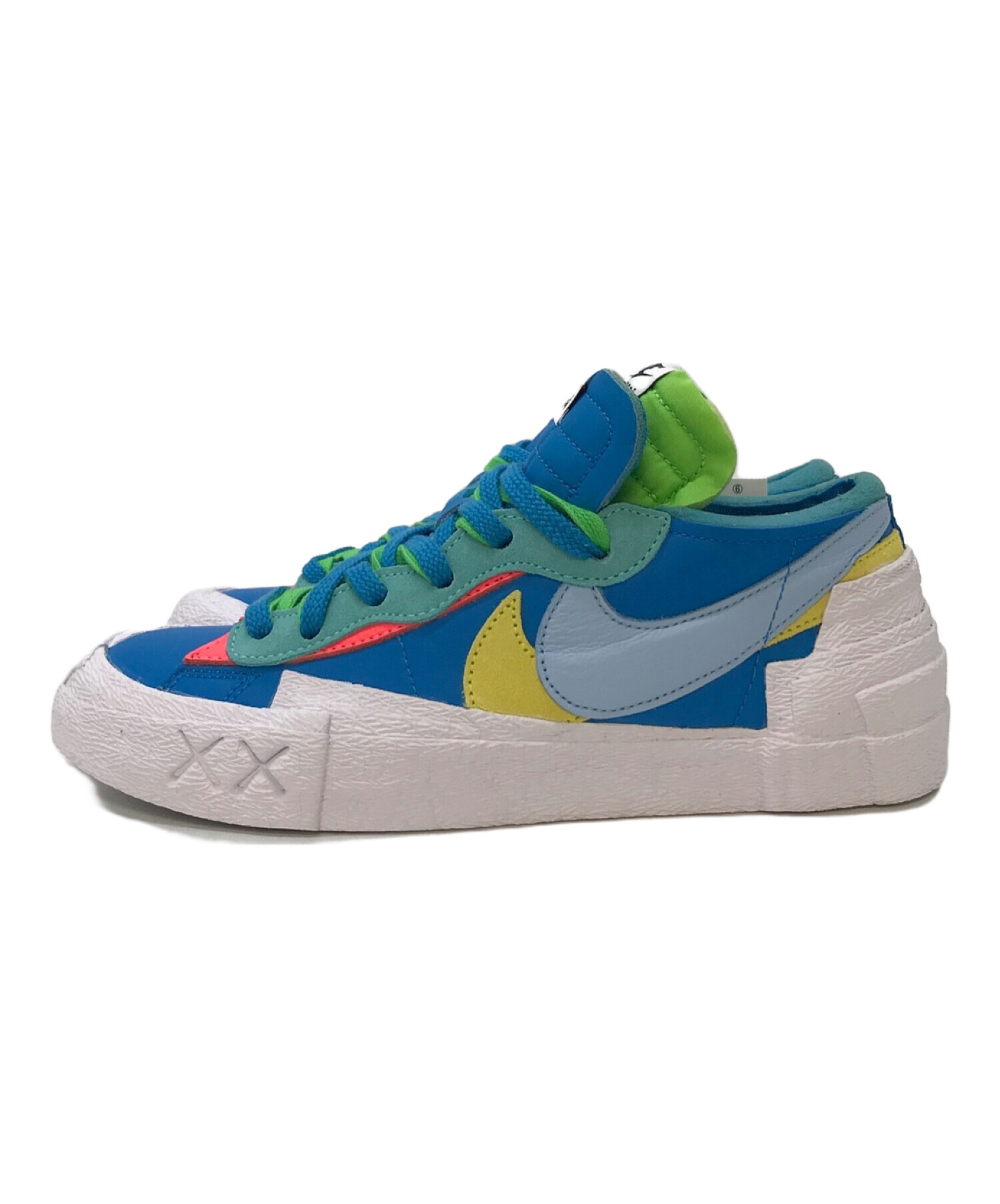 NIKE (ナイキ) sacai (サカイ) KAWS (カウズ) NIKE　ナイキブレーザーLOW sacai KAWS DM7901-400  スカイブルー サイズ:25.5