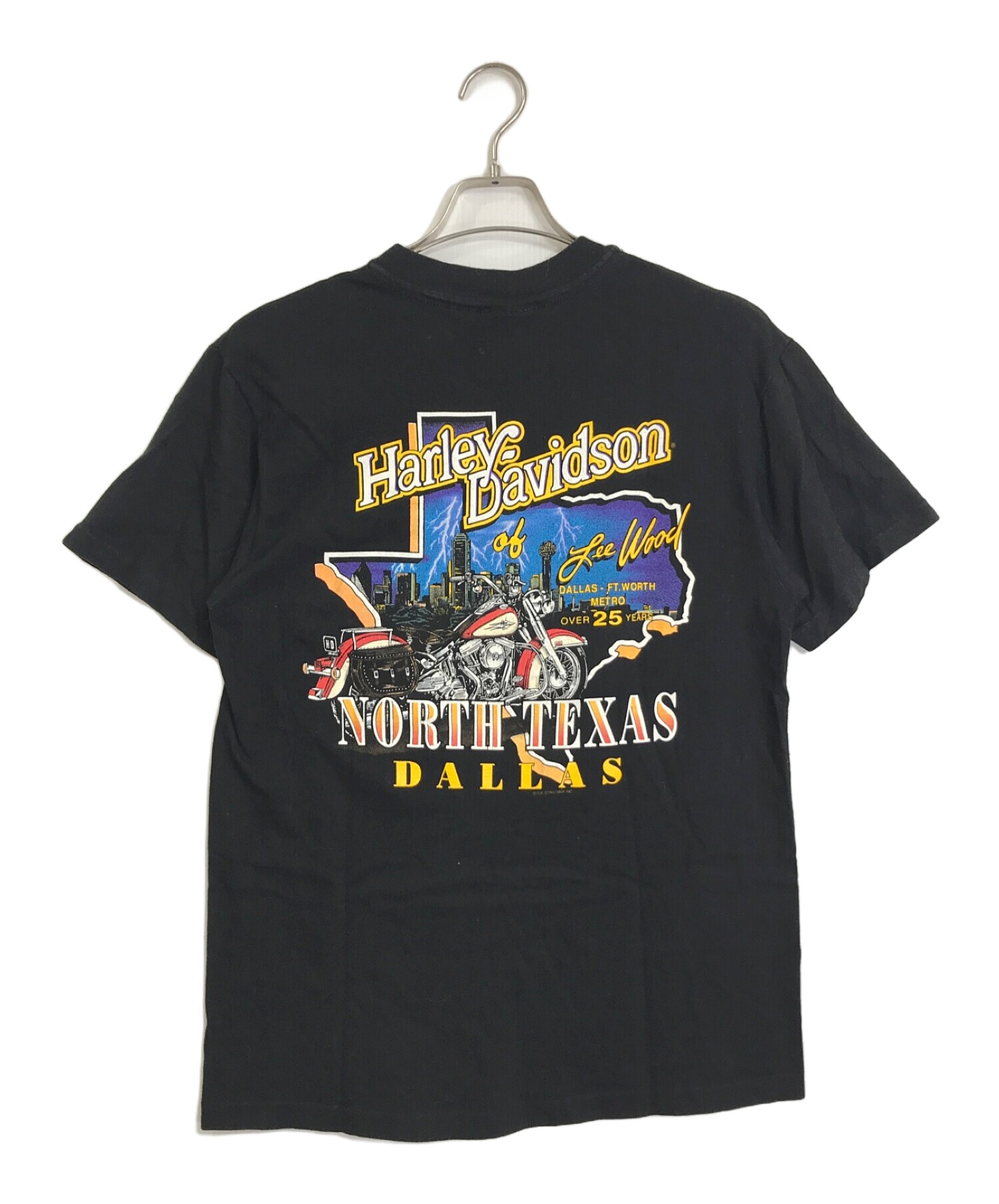 HARLEY-DAVIDSON (ハーレーダビッドソン) HARLEY-DAVIDSON　　90S'ヴィンテージTシャツ / プリントTシャツ  ブラック サイズ:M