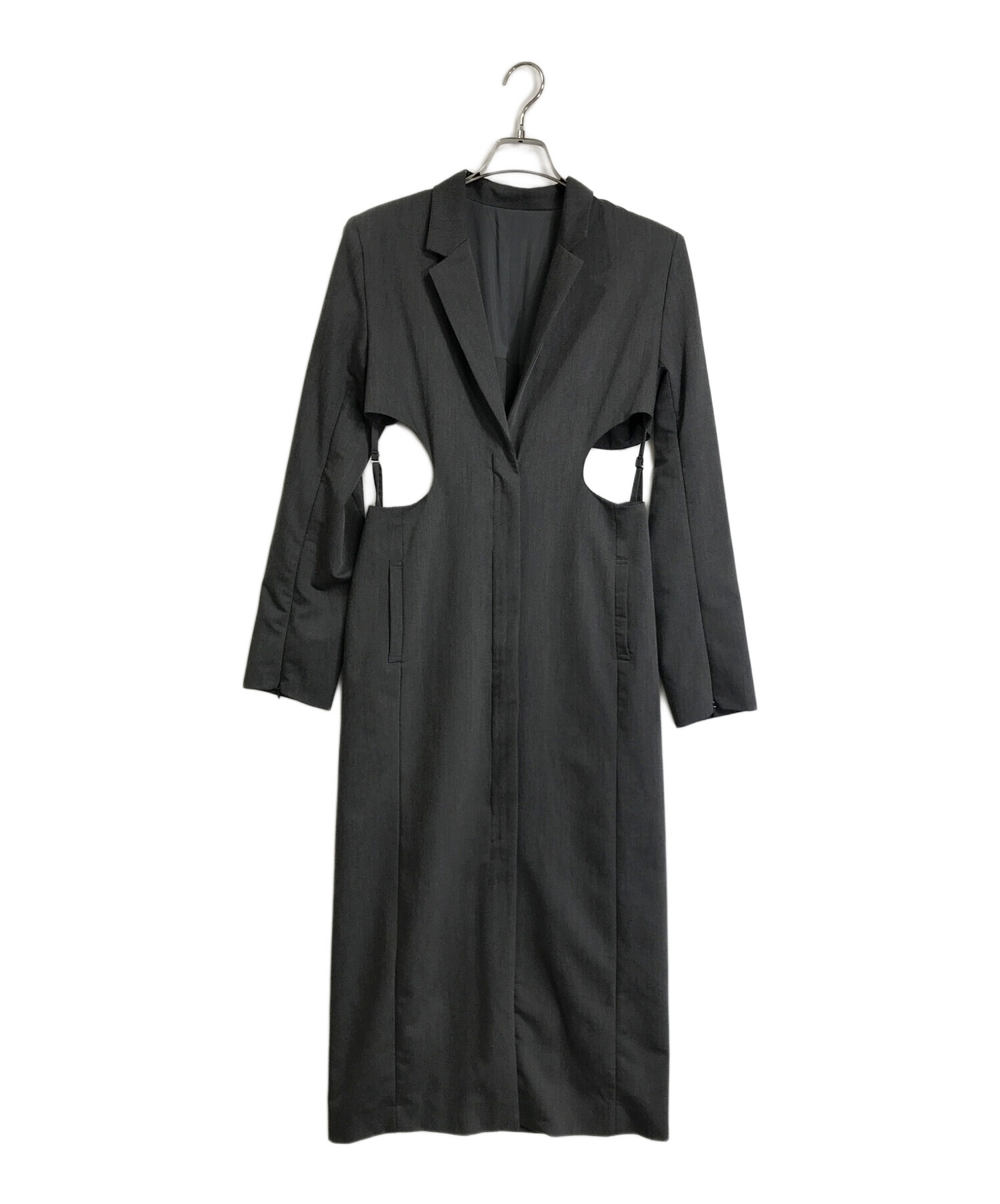 JOSE MOON (ジョゼムーン) JOSE MOON　　SIDE OPEN JACKET DRESS グレー サイズ:38