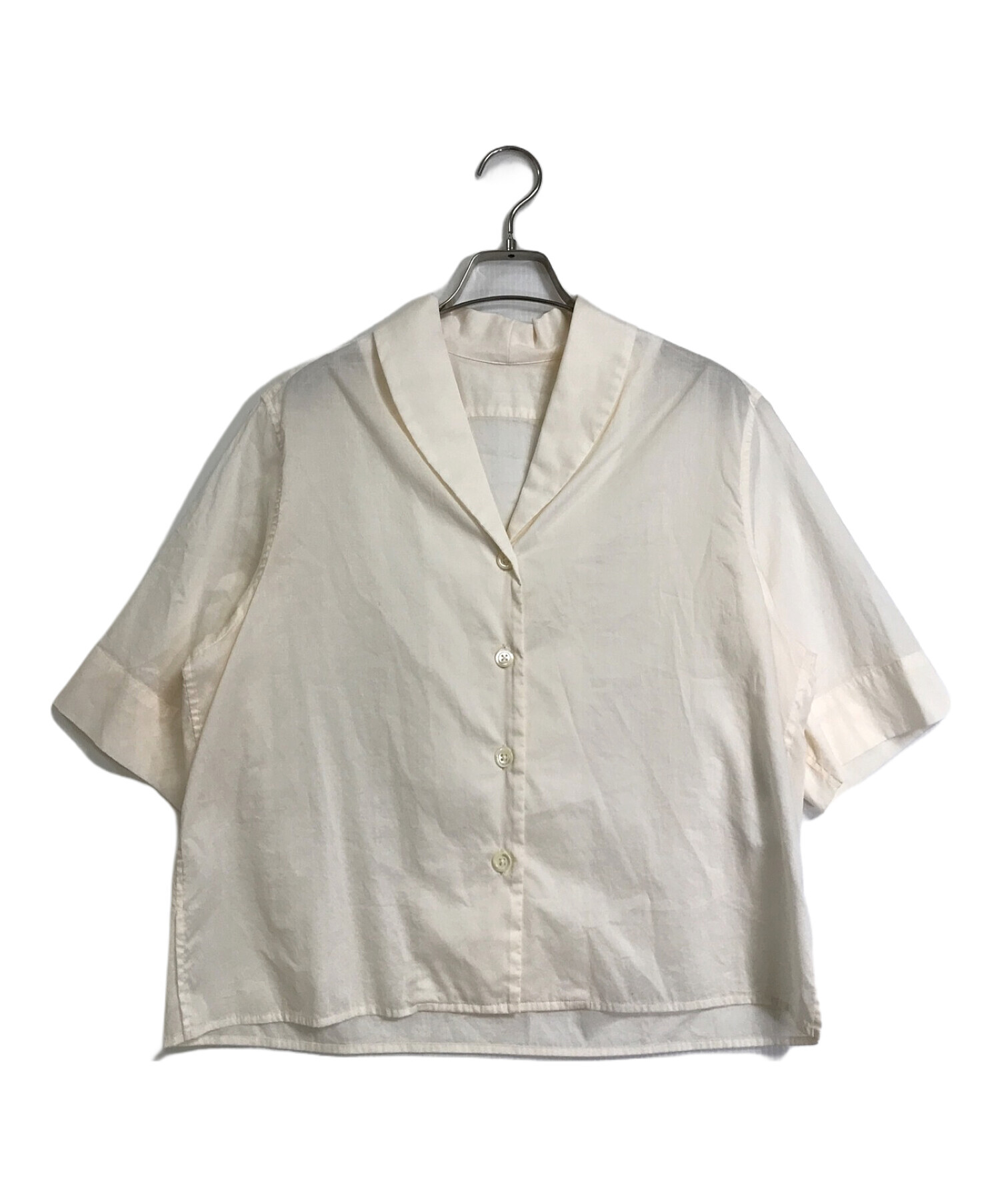 中古・古着通販】MARGARET HOWELL (マーガレットハウエル) 20SS/SHEER COTTON SHIRT シアーコットンシャツ 半袖  S/S ピンク サイズ:1｜ブランド・古着通販 トレファク公式【TREFAC FASHION】スマホサイト