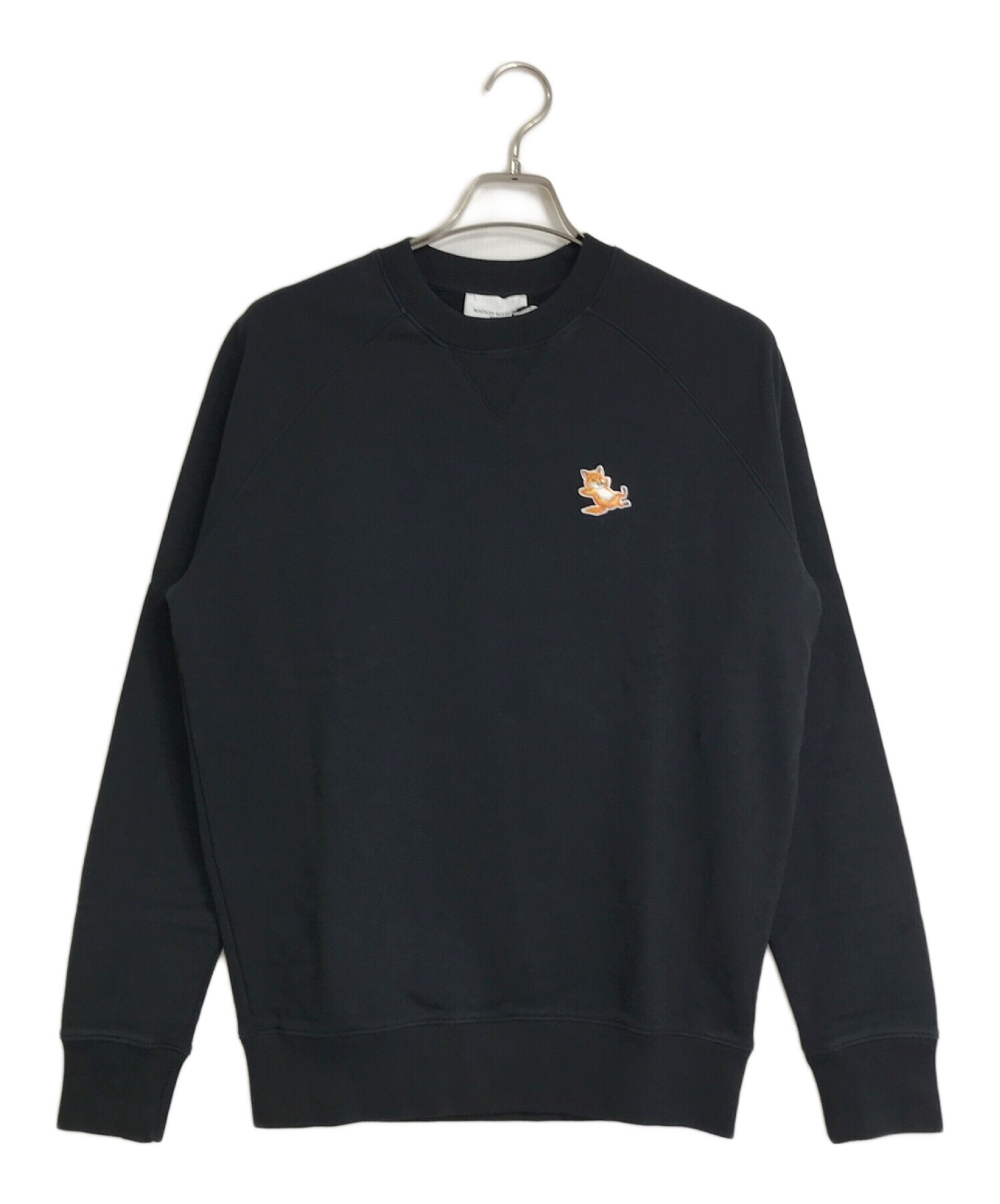 中古・古着通販】MAISON KITSUNE (メゾンキツネ) MAISON KITSUNE キツネワッペンポイントスウェット/CHILLAX FOX  PATCH CLASSIC SWEATSHIRT ブラック サイズ:M｜ブランド・古着通販 トレファク公式【TREFAC FASHION】スマホサイト