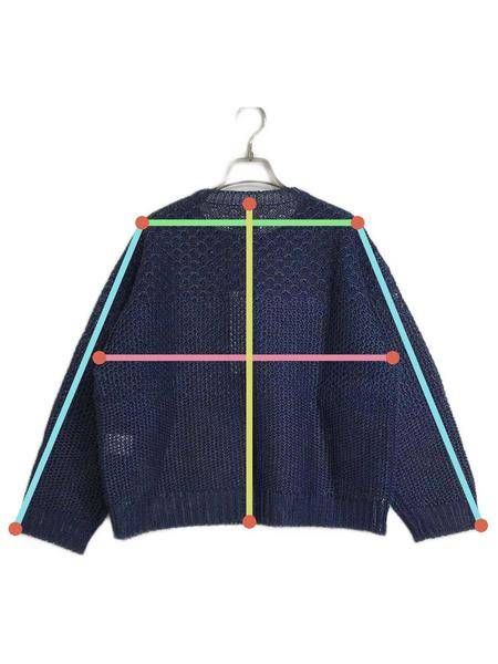 【中古・古着通販】amachi. (アマチ) amachi. Water Depth Knit LS/和紙クルーネックニット AY-10-28  ネイビー サイズ:4｜ブランド・古着通販 トレファク公式【TREFAC FASHION】スマホサイト