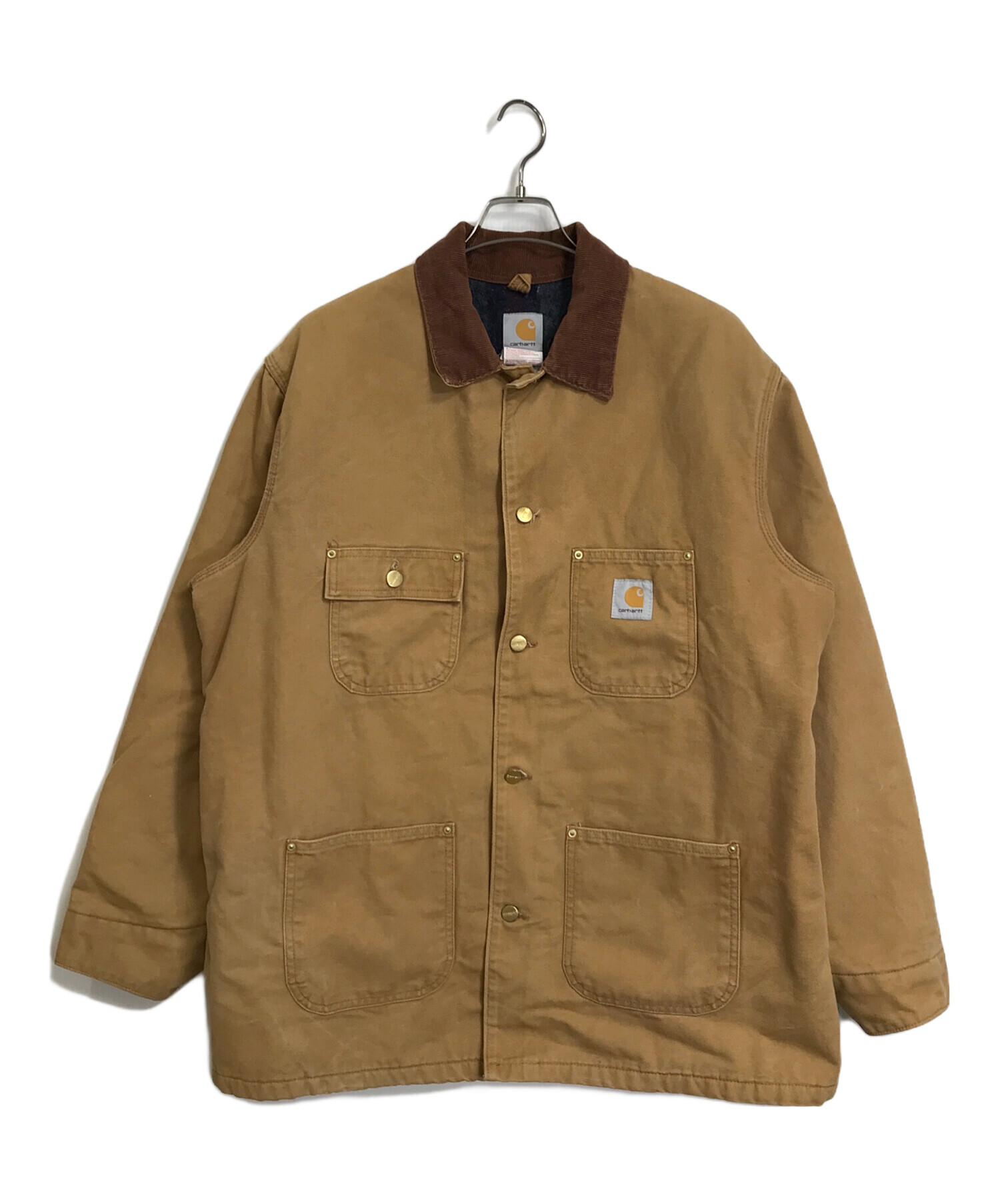 中古・古着通販】CarHartt (カーハート) ミシガンチョアジャケット 裏ブランケットダック地ジャケット ブラウン サイズ:44｜ブランド・古着通販  トレファク公式【TREFAC FASHION】スマホサイト