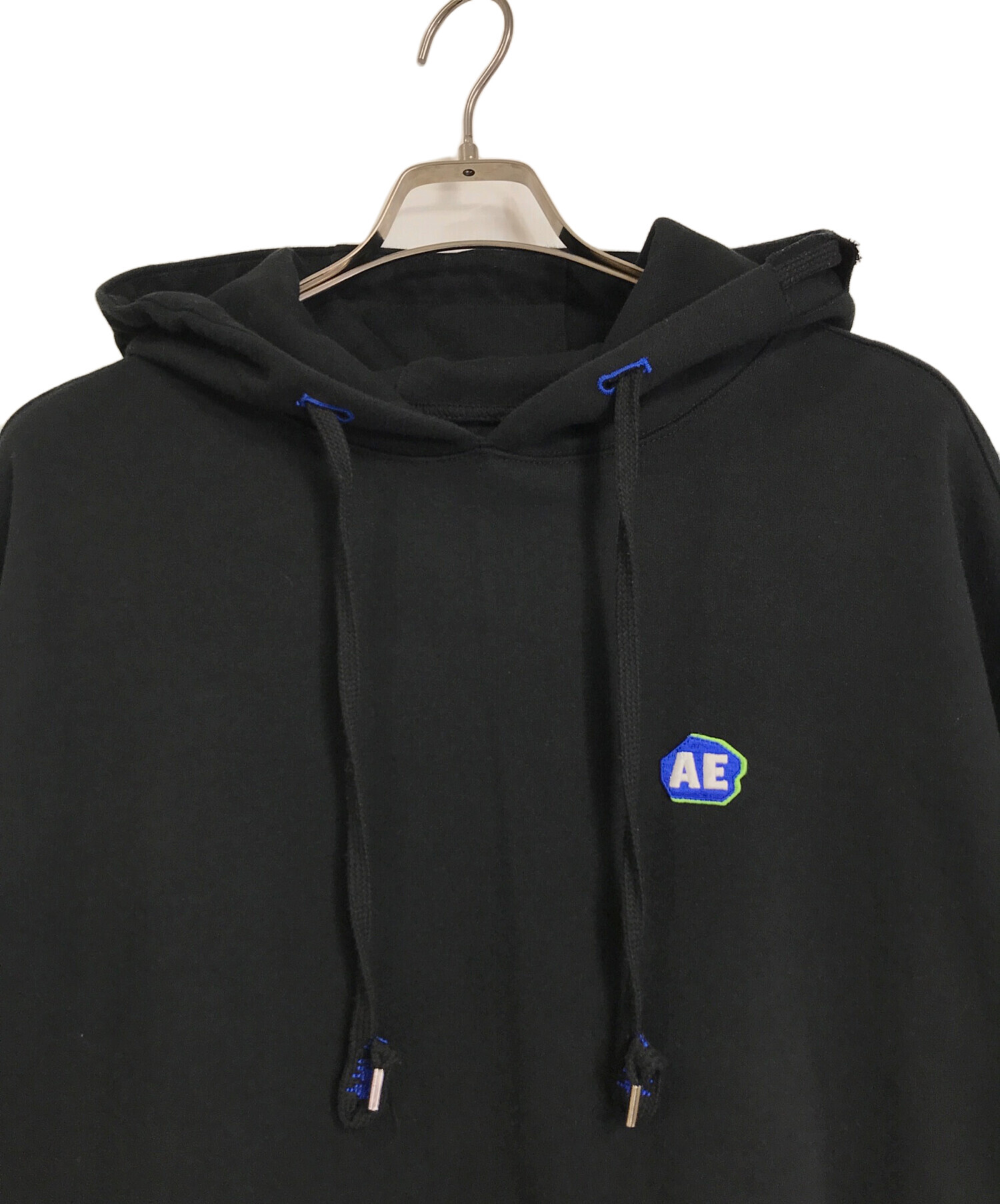 ADER error (アーダーエラー) Stone logo hoodie ストーンロゴパーカー ブラック サイズ:3