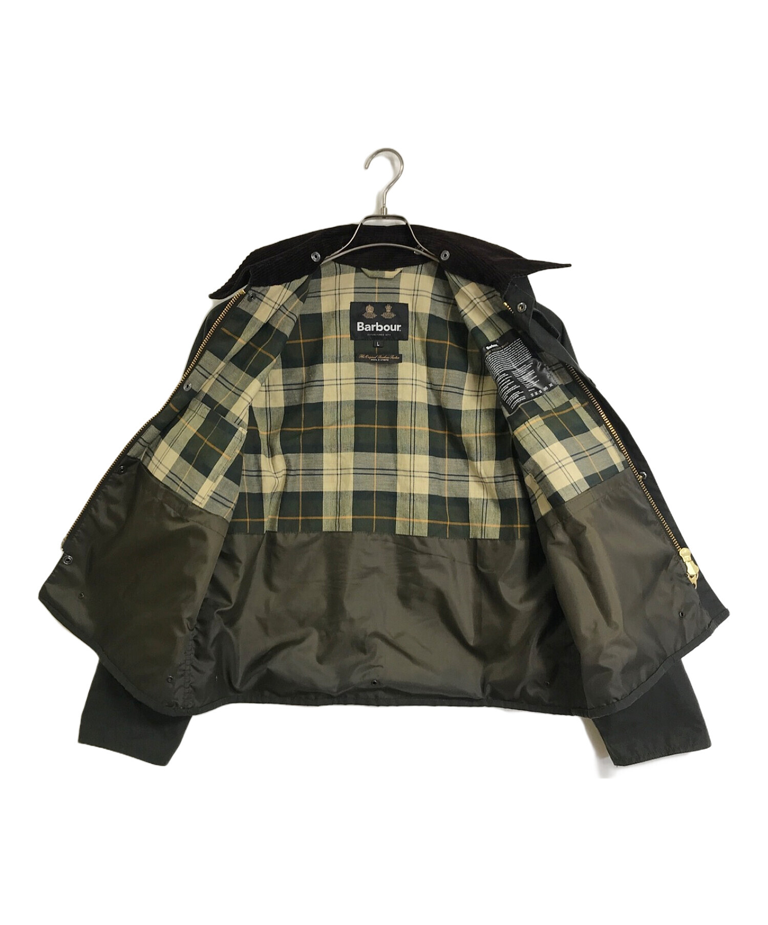 中古・古着通販】Barbour (バブアー) SPEYワックスジャケット スペイジャケット オイルドショートジャケット オリーブ  サイズ:L｜ブランド・古着通販 トレファク公式【TREFAC FASHION】スマホサイト