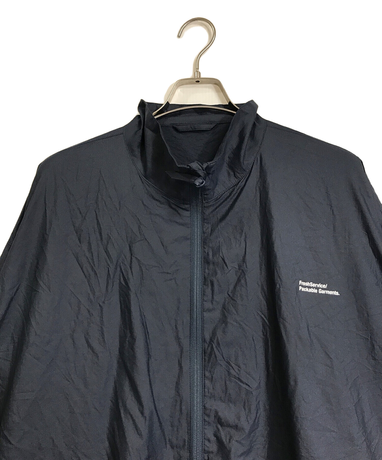 FreshService (フレッシュサービス) PERTEX QUANTUM AIR PACKABLE STAND COLLAR  SHELL/ストレッチ/防風/通気性能 ネイビー サイズ:L