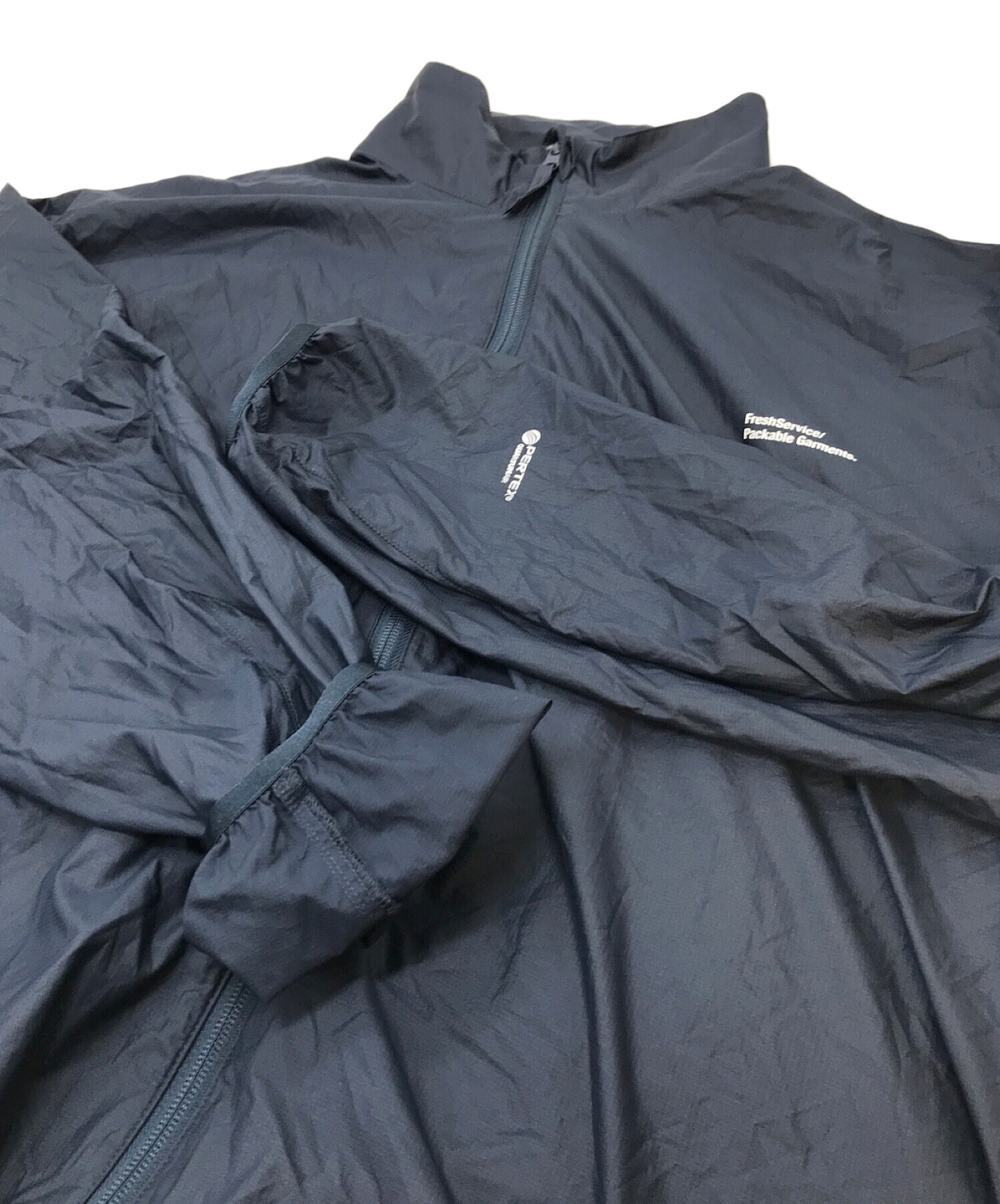 FreshService (フレッシュサービス) PERTEX QUANTUM AIR PACKABLE STAND COLLAR  SHELL/ストレッチ/防風/通気性能 ネイビー サイズ:L