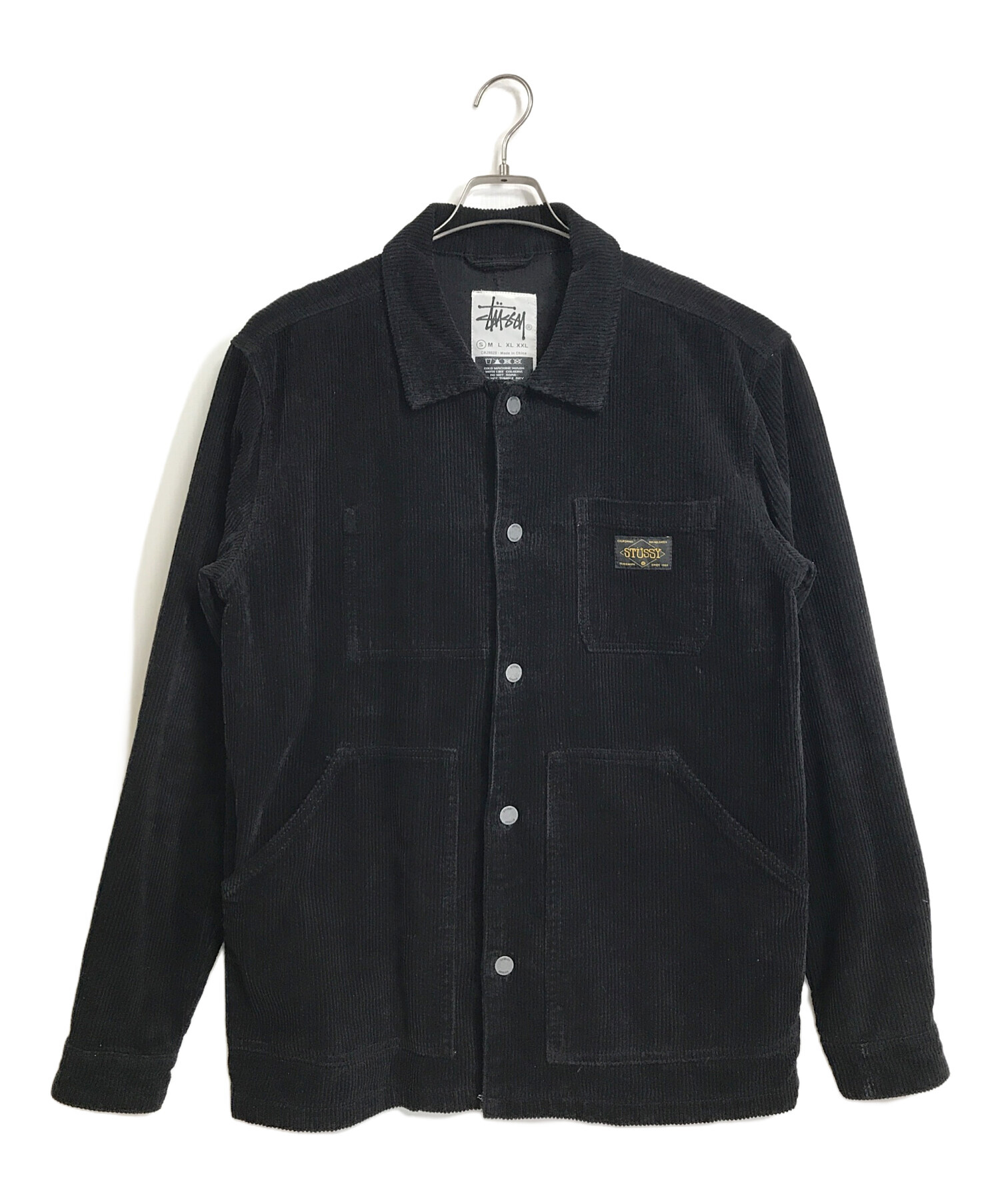 stussy (ステューシー) コーデュロイジャケット　ライタアウター ブラック サイズ:S