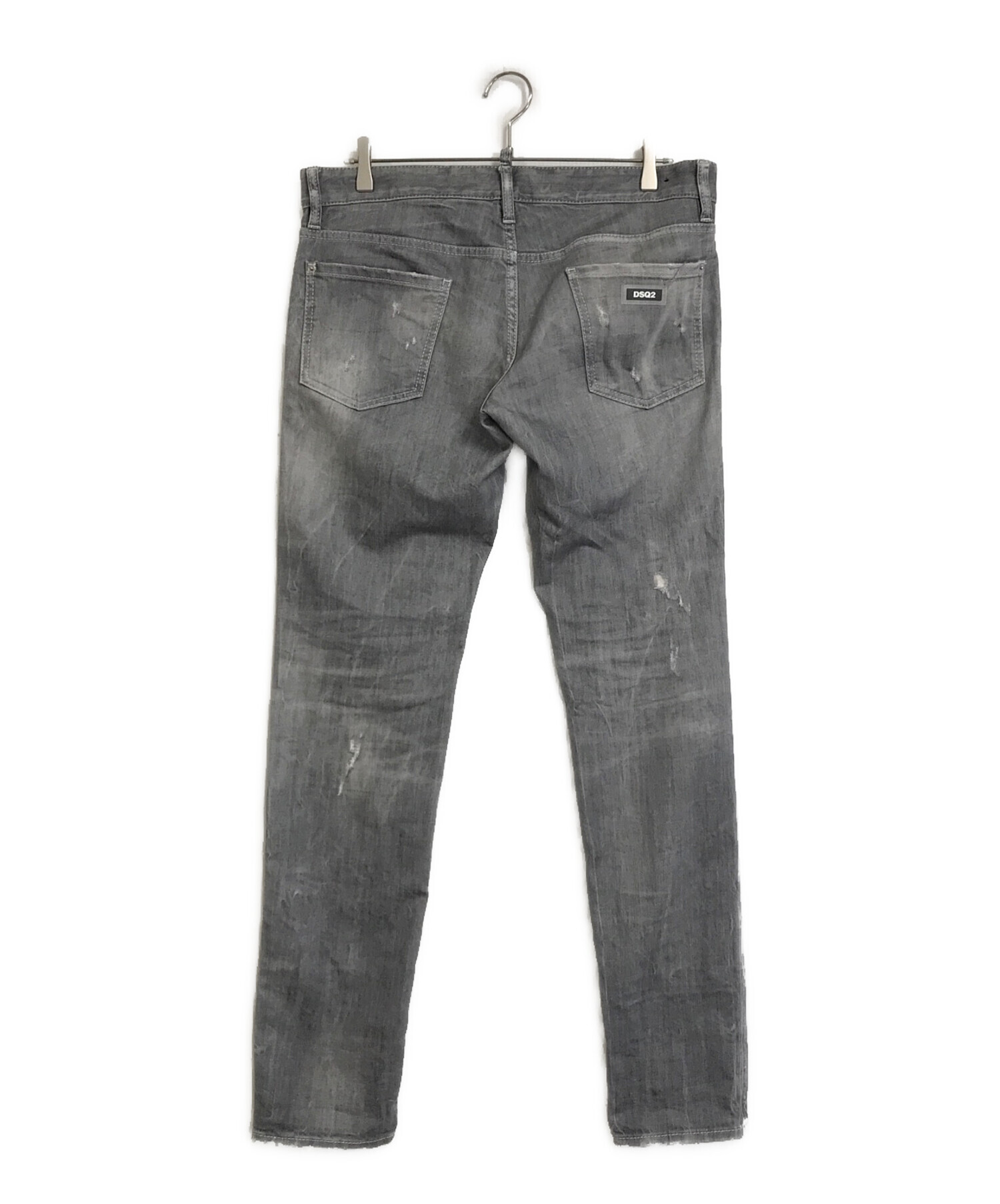 中古・古着通販】DSQUARED2 (ディースクエアード) RELAX LONG CROTCH JEANS デニムパンツ ダメージ加工 5ポケット  グレー サイズ:50｜ブランド・古着通販 トレファク公式【TREFAC FASHION】スマホサイト