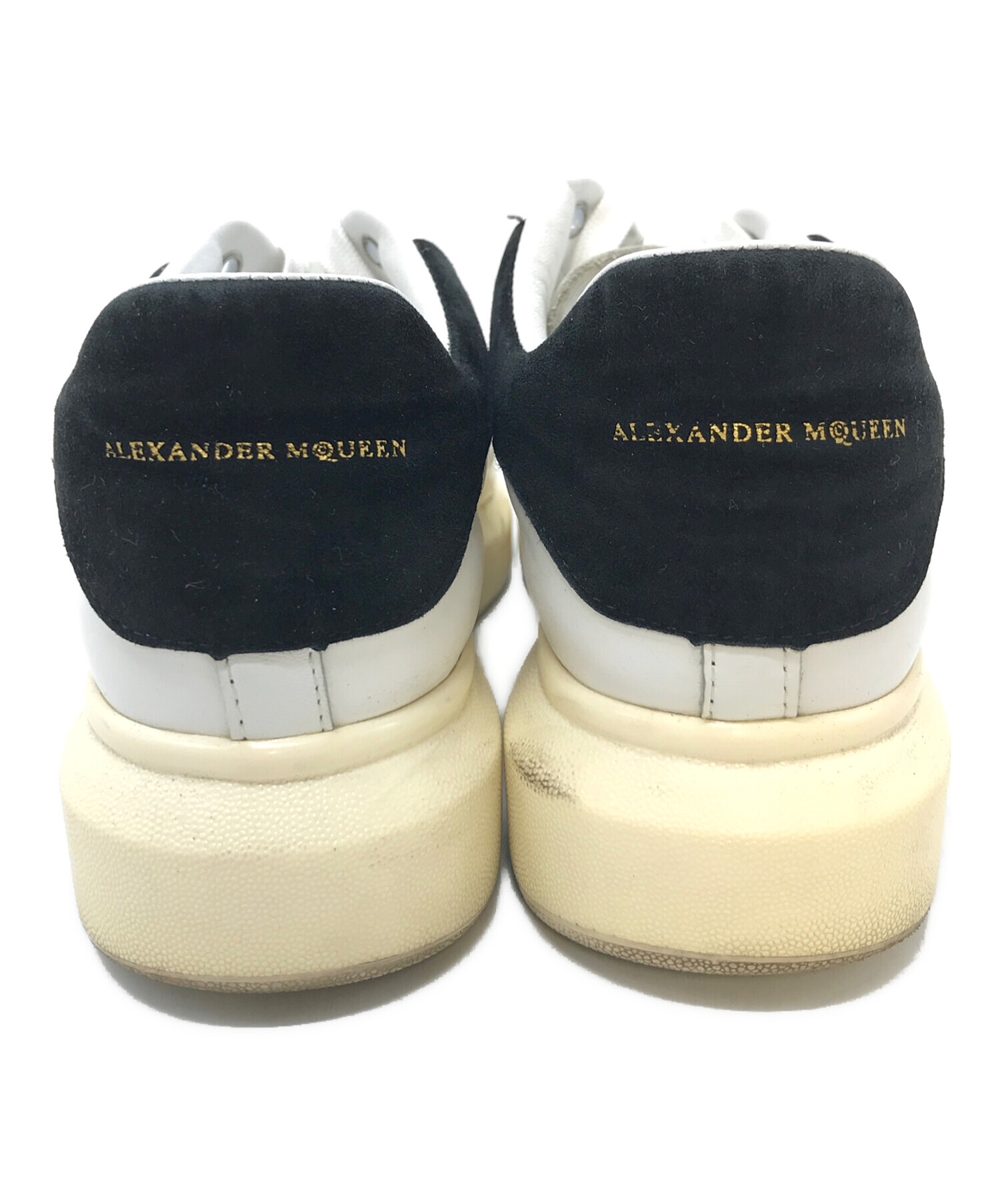 中古・古着通販】ALEXANDER McQUEEN (アレキサンダーマックイーン) オーバーサイズドスニーカー ホワイト×ブラック サイズ:37-38(ｲﾝｿｰﾙ裏表記）24cm～25cm｜ブランド・古着通販  トレファク公式【TREFAC FASHION】スマホサイト