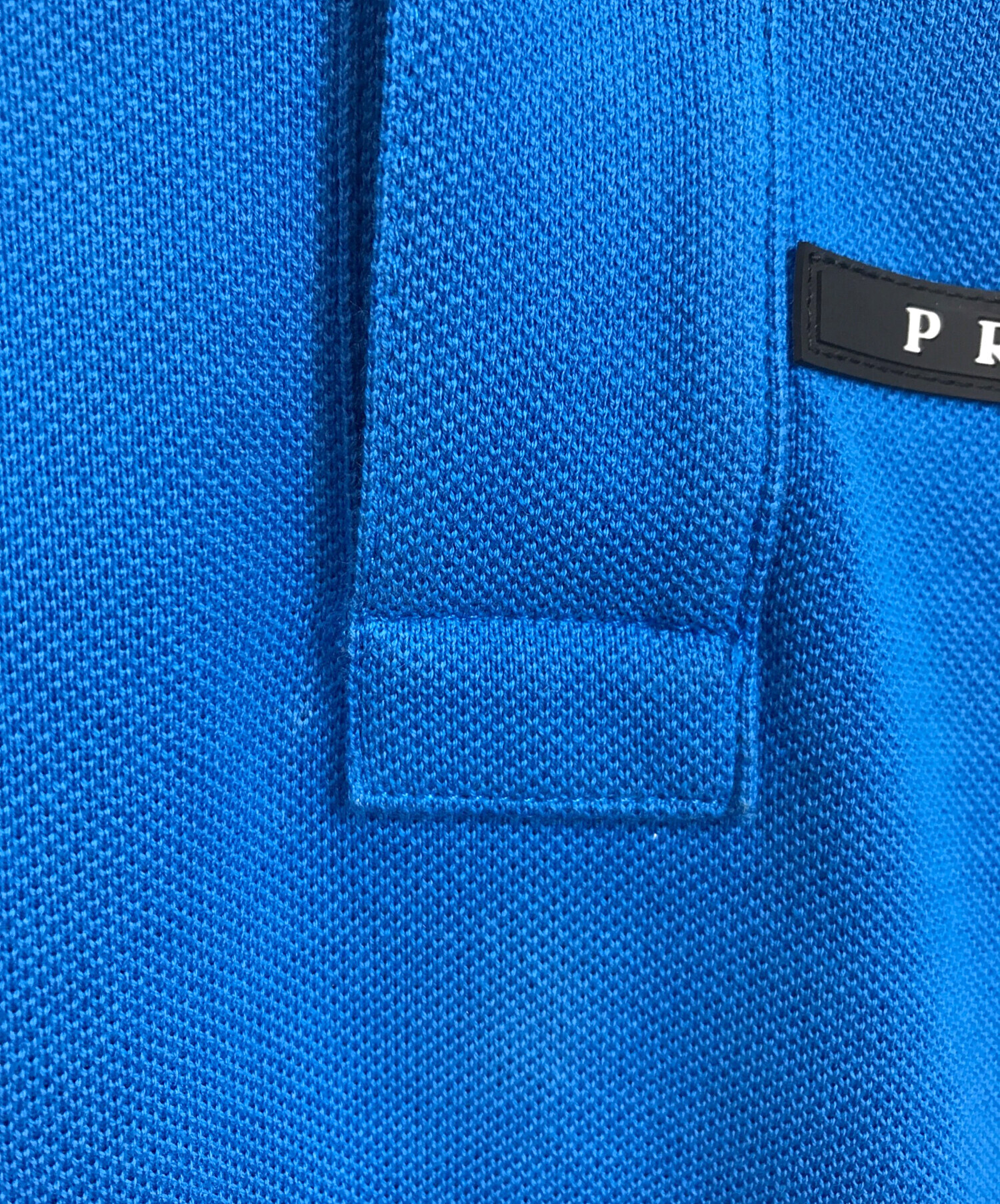 中古・古着通販】PRADA (プラダ) ロゴラバーパッチポロシャツ 半袖 S/S ブルー サイズ:M｜ブランド・古着通販 トレファク公式【TREFAC  FASHION】スマホサイト