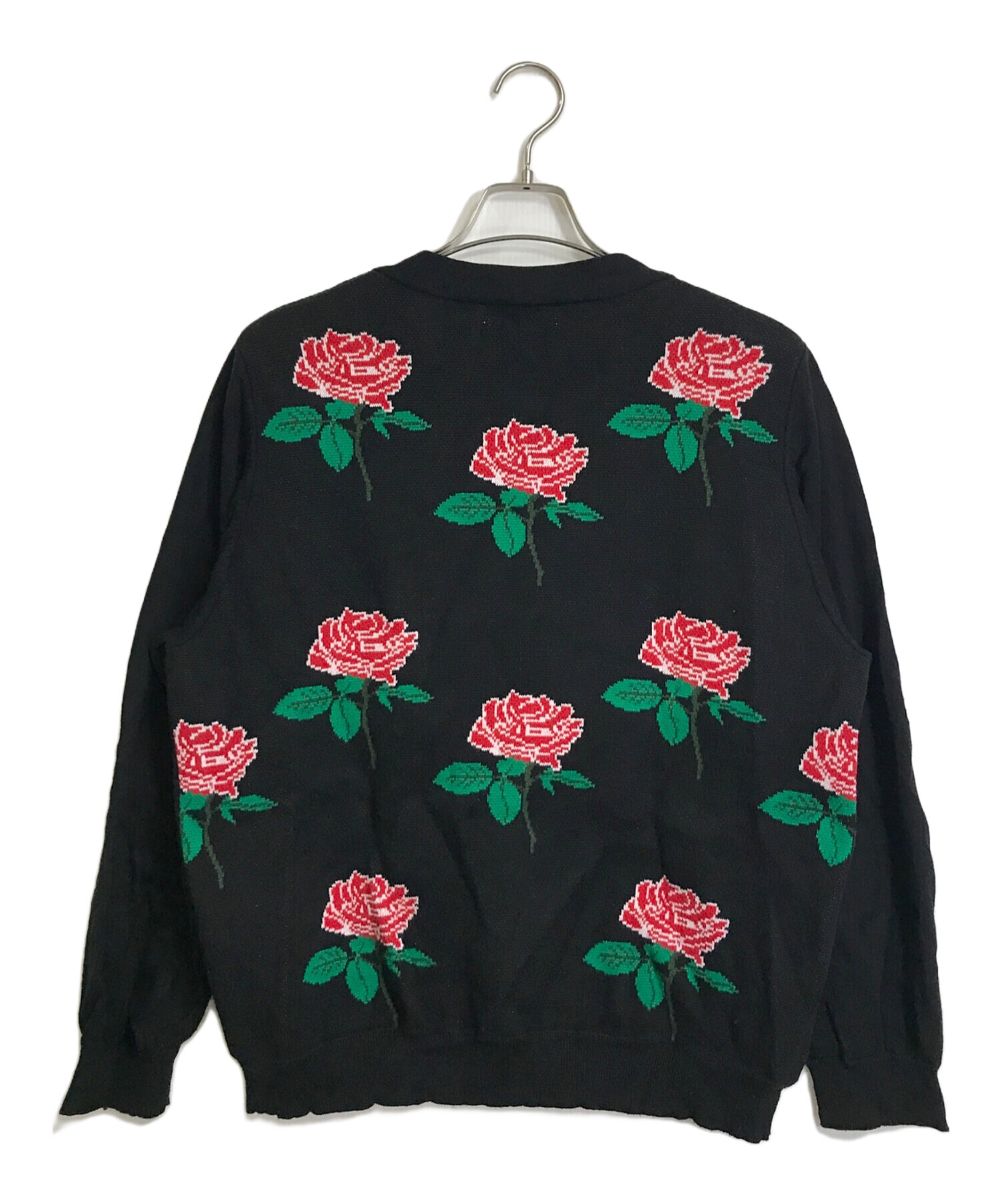 中古・古着通販】TTT MSW (ティー) Rose Jacquard Knit Cardigan ブラック サイズ:L｜ブランド・古着通販  トレファク公式【TREFAC FASHION】スマホサイト