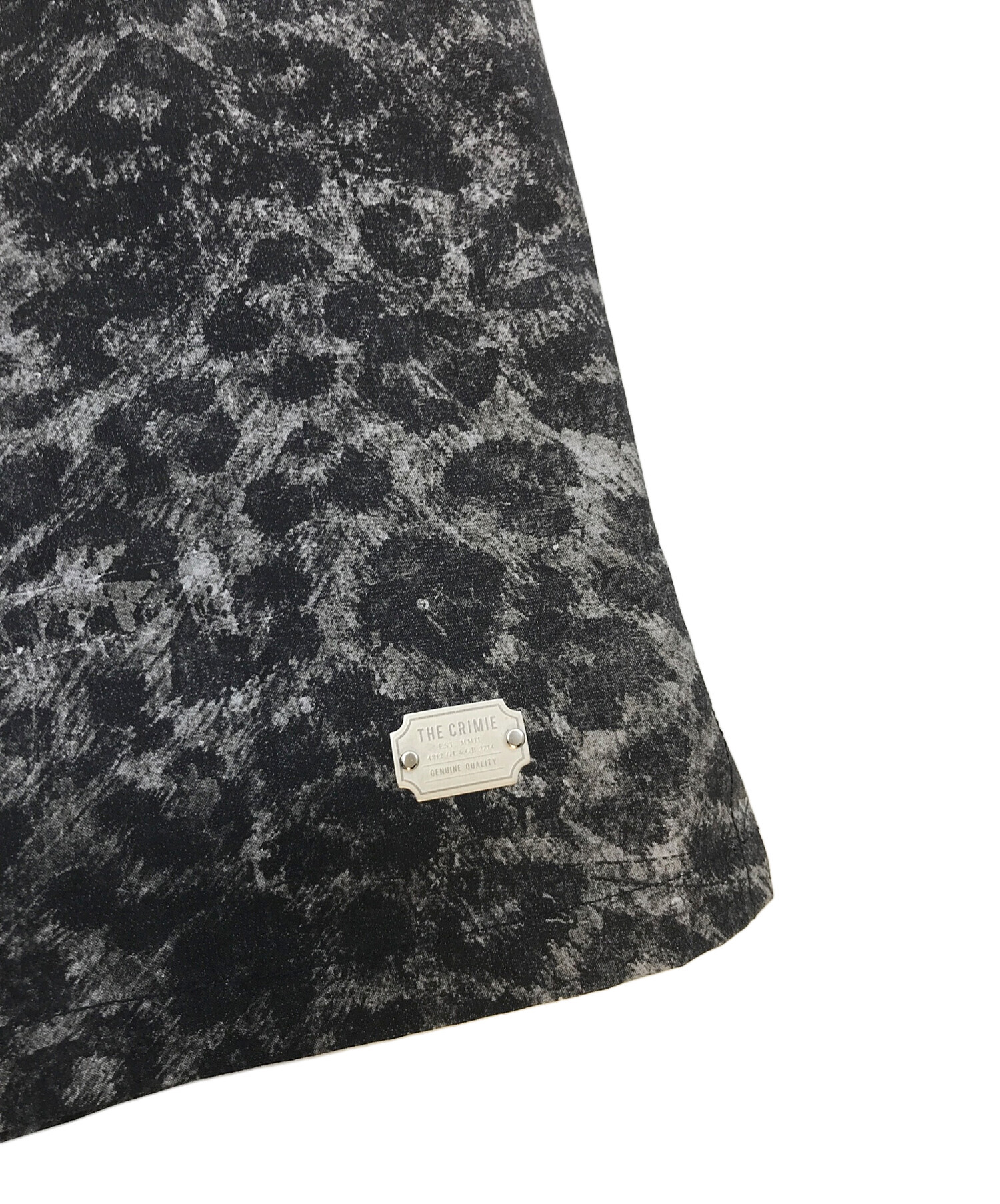 中古・古着通販】CRIMIE (クライミー) ノイズレオパードオープンカラーシャツ NOISE LEOPARD LONG SLEEVE SHIRT  グレー サイズ:XL｜ブランド・古着通販 トレファク公式【TREFAC FASHION】スマホサイト