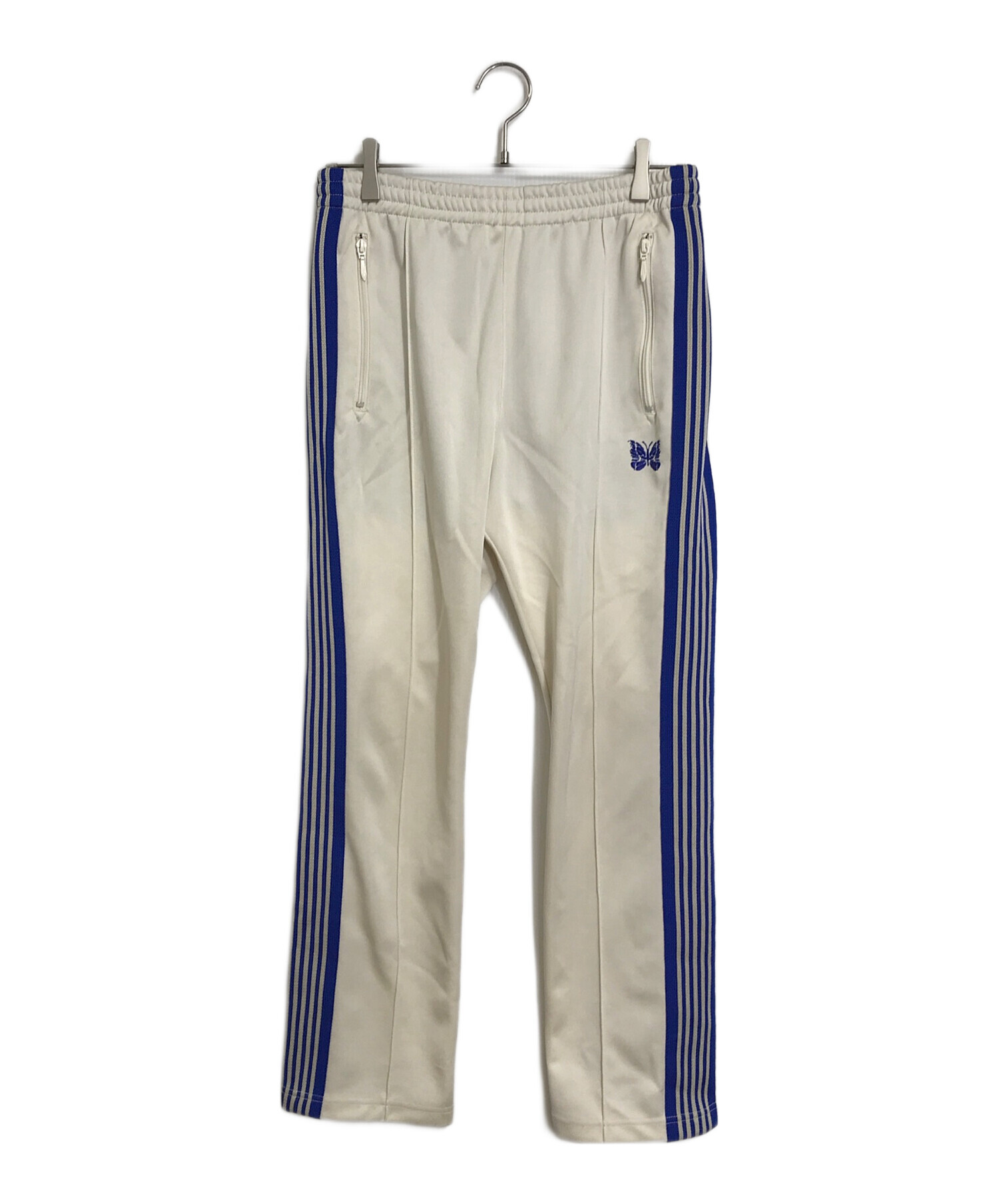 中古・古着通販】Needles (ニードルズ) NARROW TRACK PANT トラックパンツ ブルー×アイボリー サイズ:S｜ブランド・古着通販  トレファク公式【TREFAC FASHION】スマホサイト