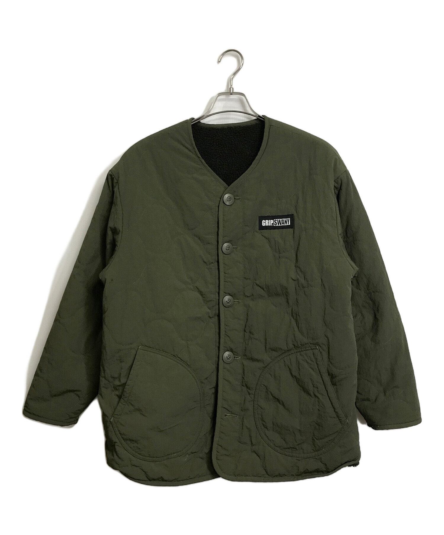 中古・古着通販】GRIP SWANY (グリップスワニー) キルティングジャケット Reversible Quilt JKT Olive オリーブ  サイズ:M｜ブランド・古着通販 トレファク公式【TREFAC FASHION】スマホサイト