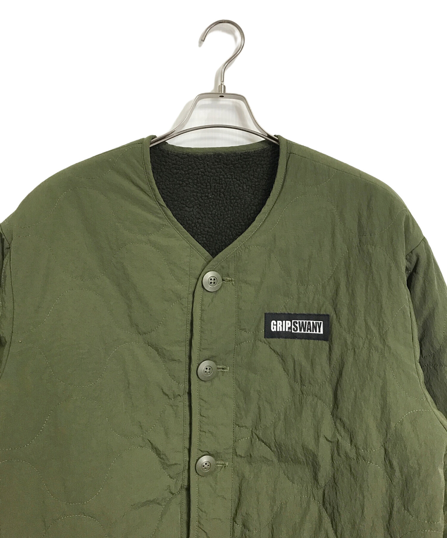 中古・古着通販】GRIP SWANY (グリップスワニー) キルティングジャケット Reversible Quilt JKT Olive オリーブ  サイズ:M｜ブランド・古着通販 トレファク公式【TREFAC FASHION】スマホサイト