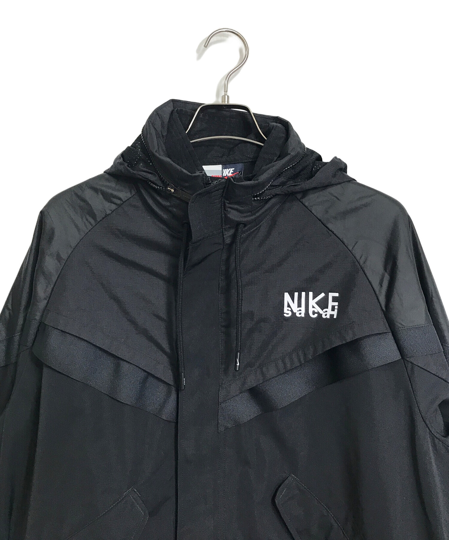 NIKE (ナイキ) sacai (サカイ) NRG TRENCH JACKET トレンチコート ブラック サイズ:L