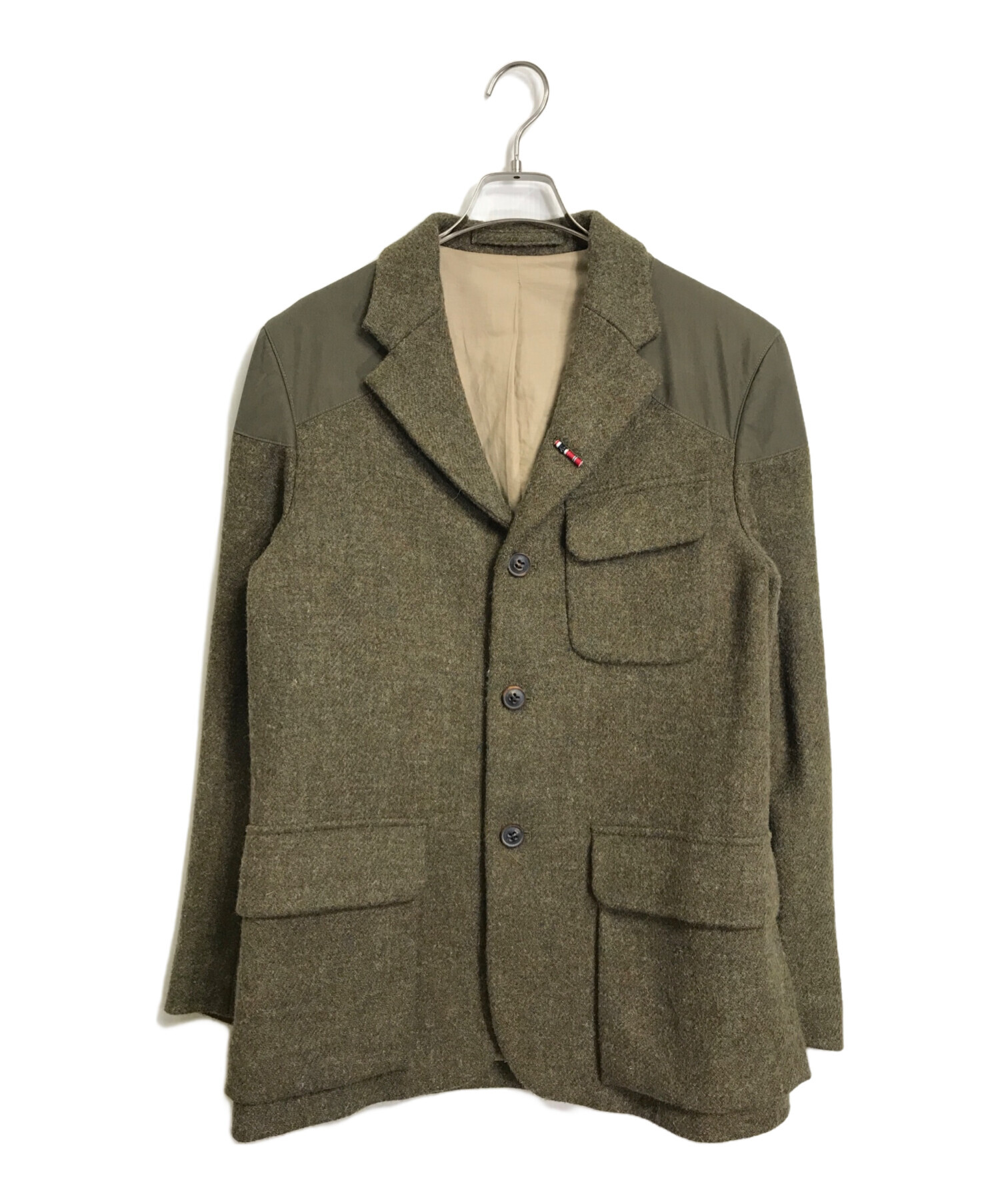 NIGEL CABOURN (ナイジェルケーボン) Harris Tweed (ハリスツイード) JK-1 MALLORY JACKET  マロリージャケット オリーブ サイズ:48