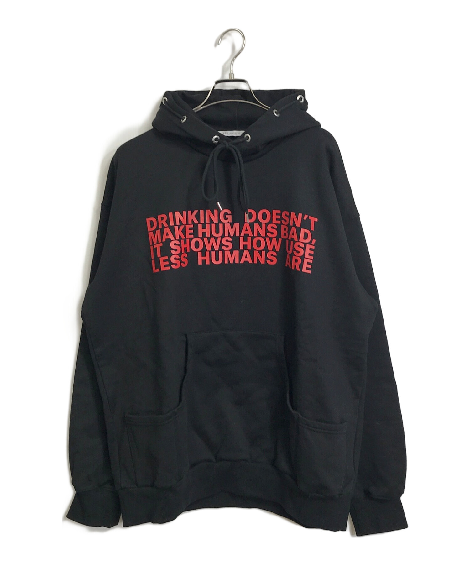 中古・古着通販】JOHN LAWRENCE SULLIVAN (ジョン ローレンス サリバン) PRINTED SWEAT HOODIE  ブラック×レッド サイズ:M｜ブランド・古着通販 トレファク公式【TREFAC FASHION】スマホサイト