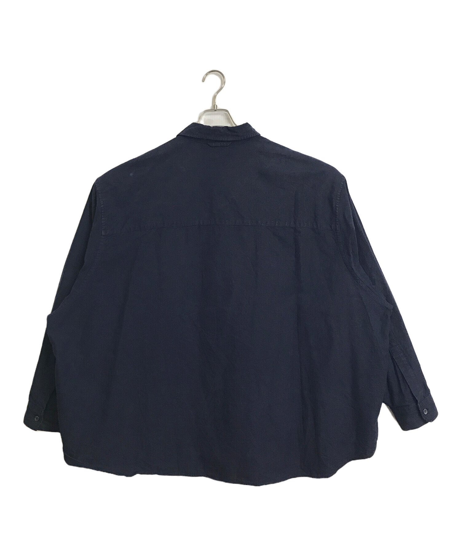 中古・古着通販】FreshService (フレッシュサービス) OXFORD FLAP POCKET L S SHIRT カーゴシャツ  オックスフォードフラップポケットロングスーリーブシャツ 日本製 長袖シャツ ネイビー サイズ:FREE｜ブランド・古着通販  トレファク公式【TREFAC FASHION】スマホサイト