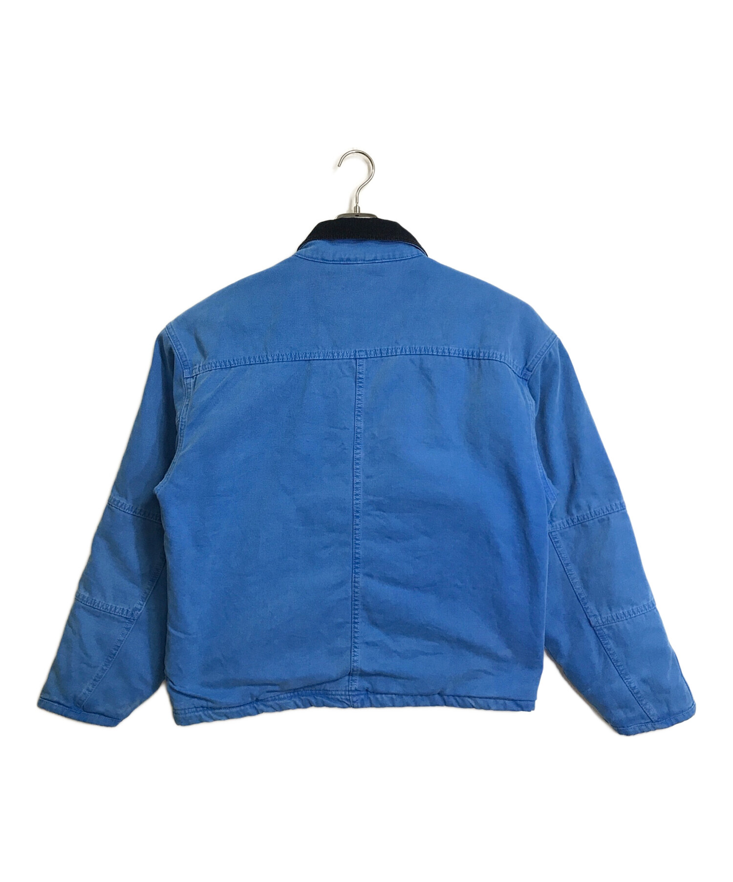 stussy (ステューシー) Washed Canvas Shop JACKET キャンバスショップジャケット　アウター ブルー×ブラック サイズ:M