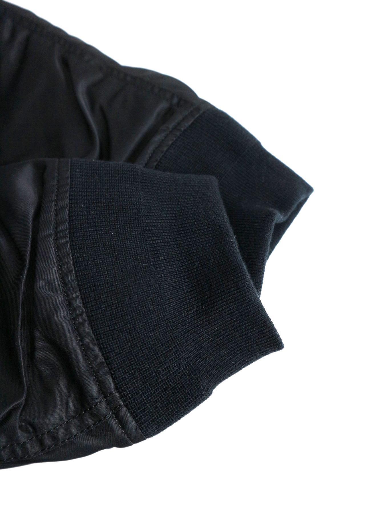sacai (サカイ) オーバーサイズボンバージャケット ブラック サイズ:3 17-01377M　 17AW ランウェイモデル
