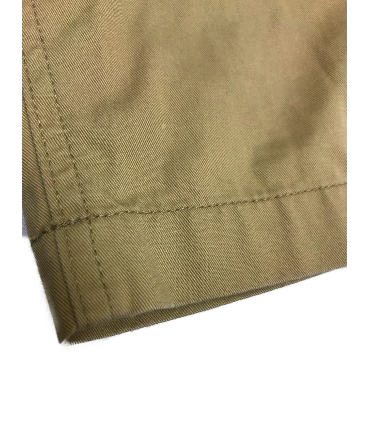 MOUNTAIN RESEARCH (マウンテンリサーチ) パッチワークハーフパンツ ベージュ サイズ:L Crafted Shorts  MTR-1915