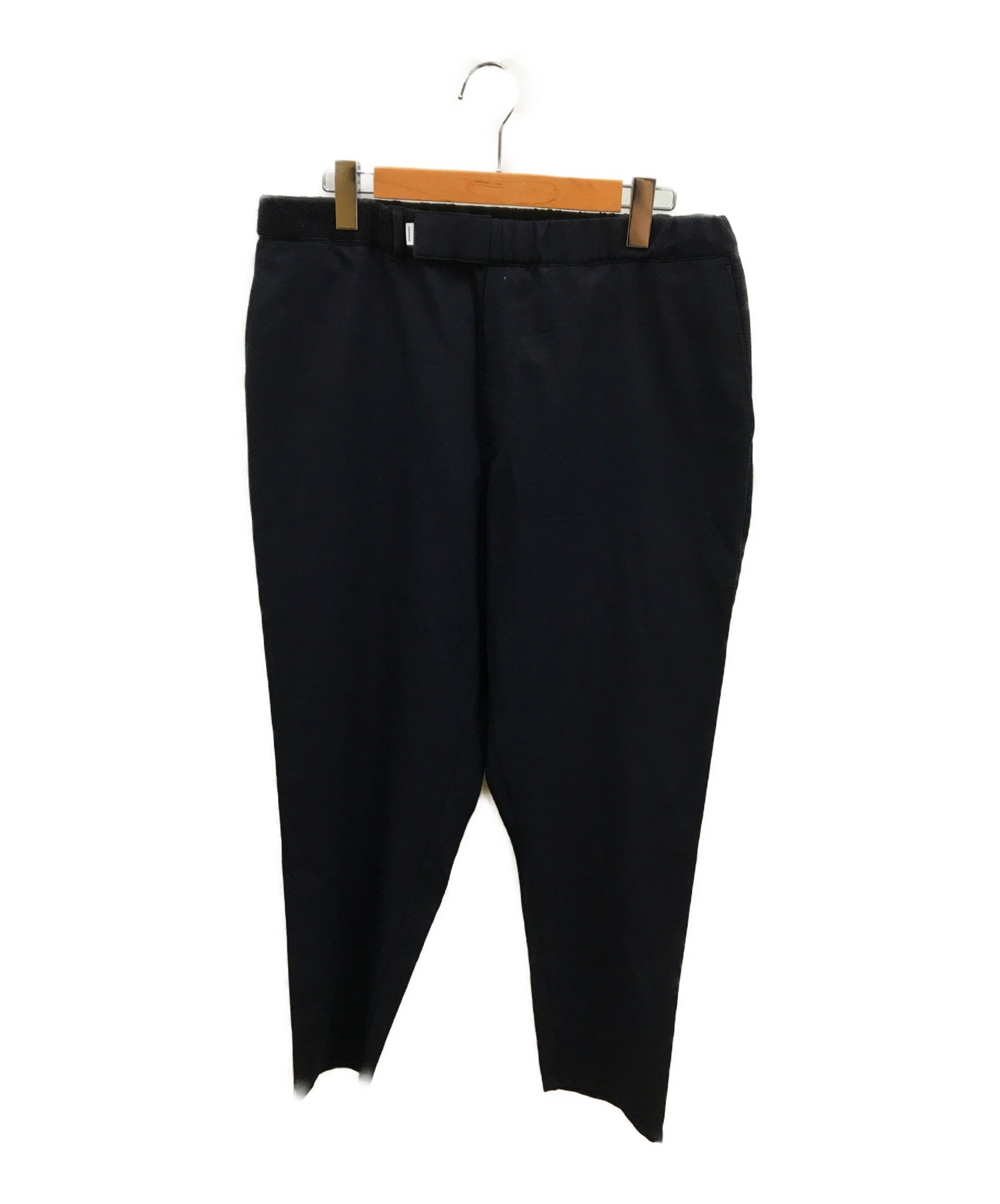 Graphpaper (グラフペーパー) ウールワイドコックパンツ ネイビー サイズ:Ｆ GM192-40514R WIDE COOK PANTS