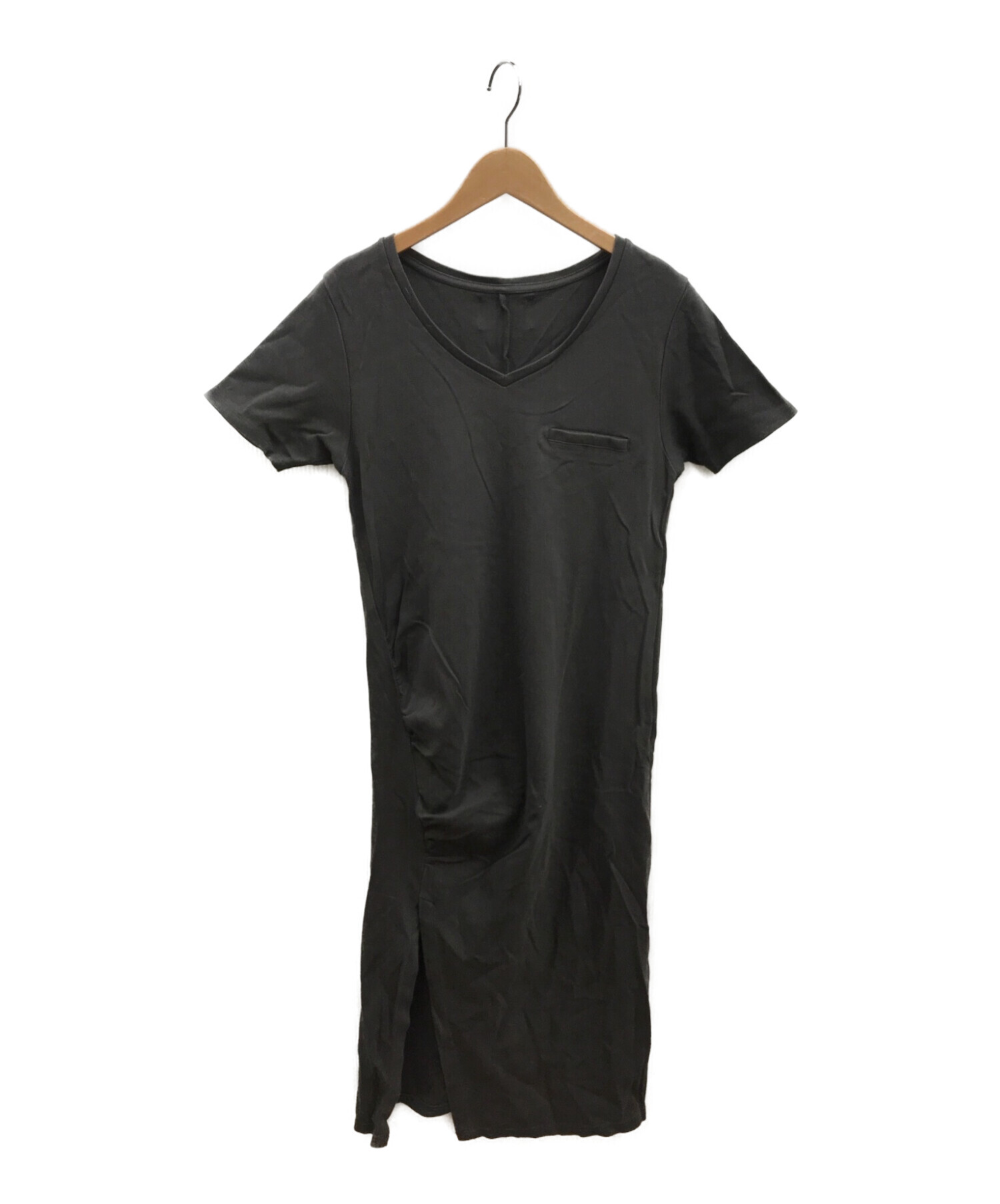 HER LIP TO (ハーリップトゥ) Relaxed T-Shirt Long Dress / リラックスTシャツロングドレスワンピース カーキ  サイズ:F