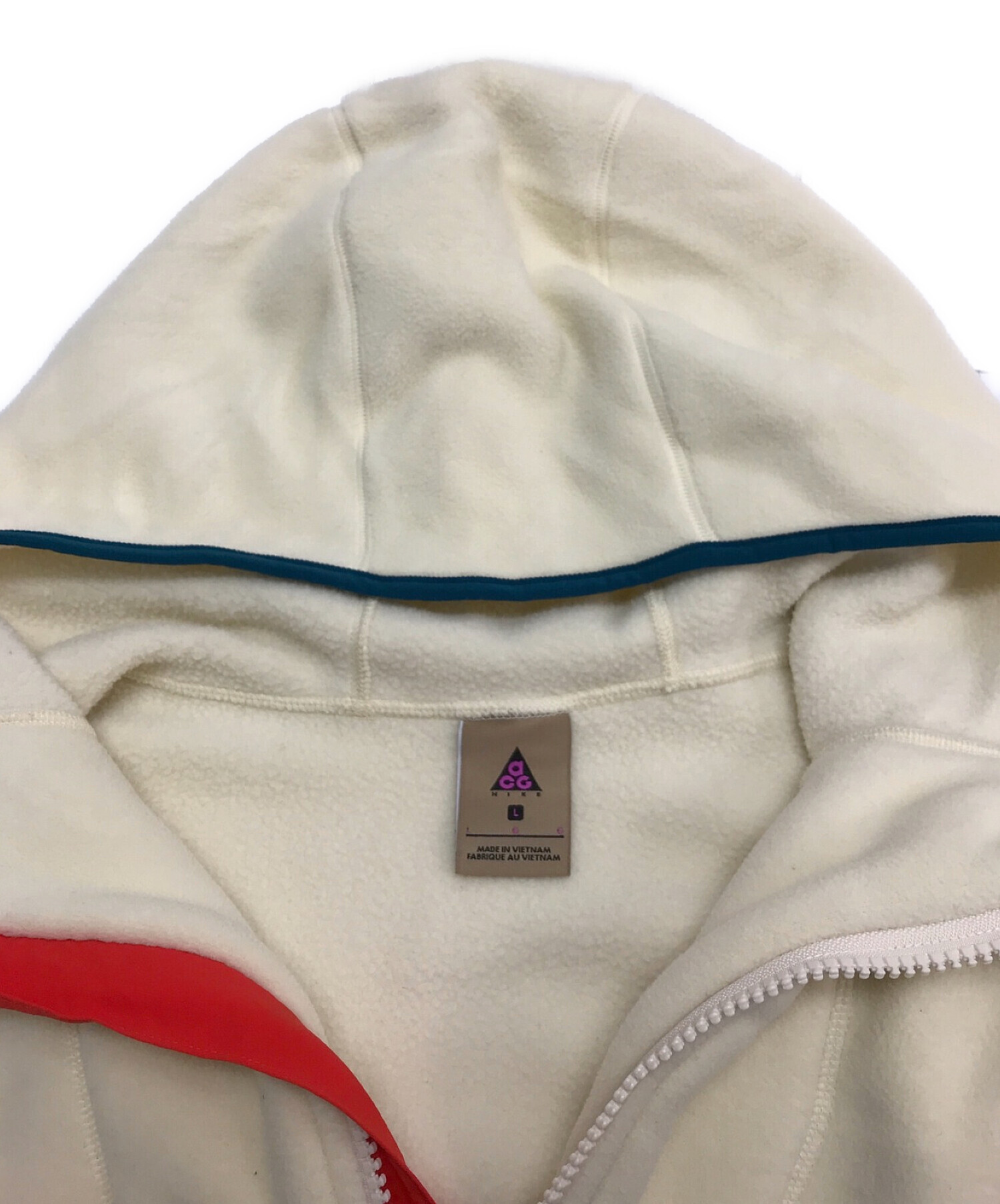 NIKE ACG (ナイキエージーシー) SHERPA FLEECE HOODIE / シェルパフリースフーディー / プルオーバーパーカー  アイボリー サイズ:L