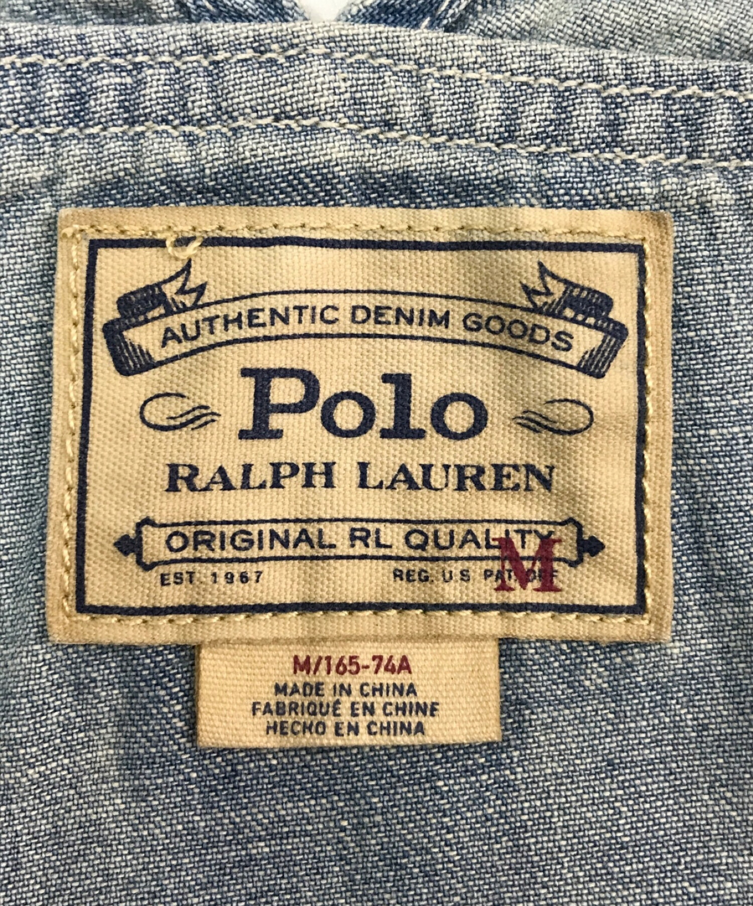 POLO RALPH LAUREN (ポロ・ラルフローレン) 加工オーバーオール インディゴ サイズ:M