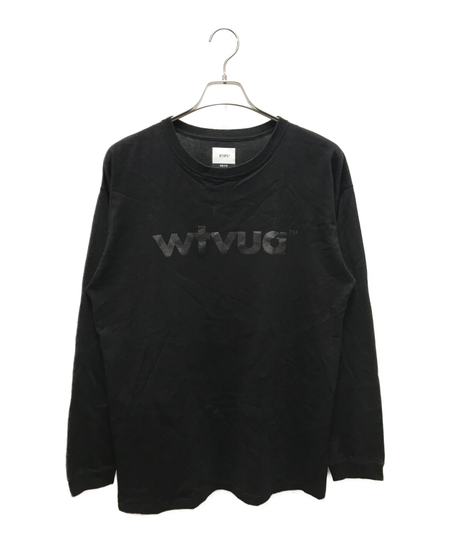 中古・古着通販】WTAPS (ダブルタップス) WTVUA L/S Tシャツ ブラック
