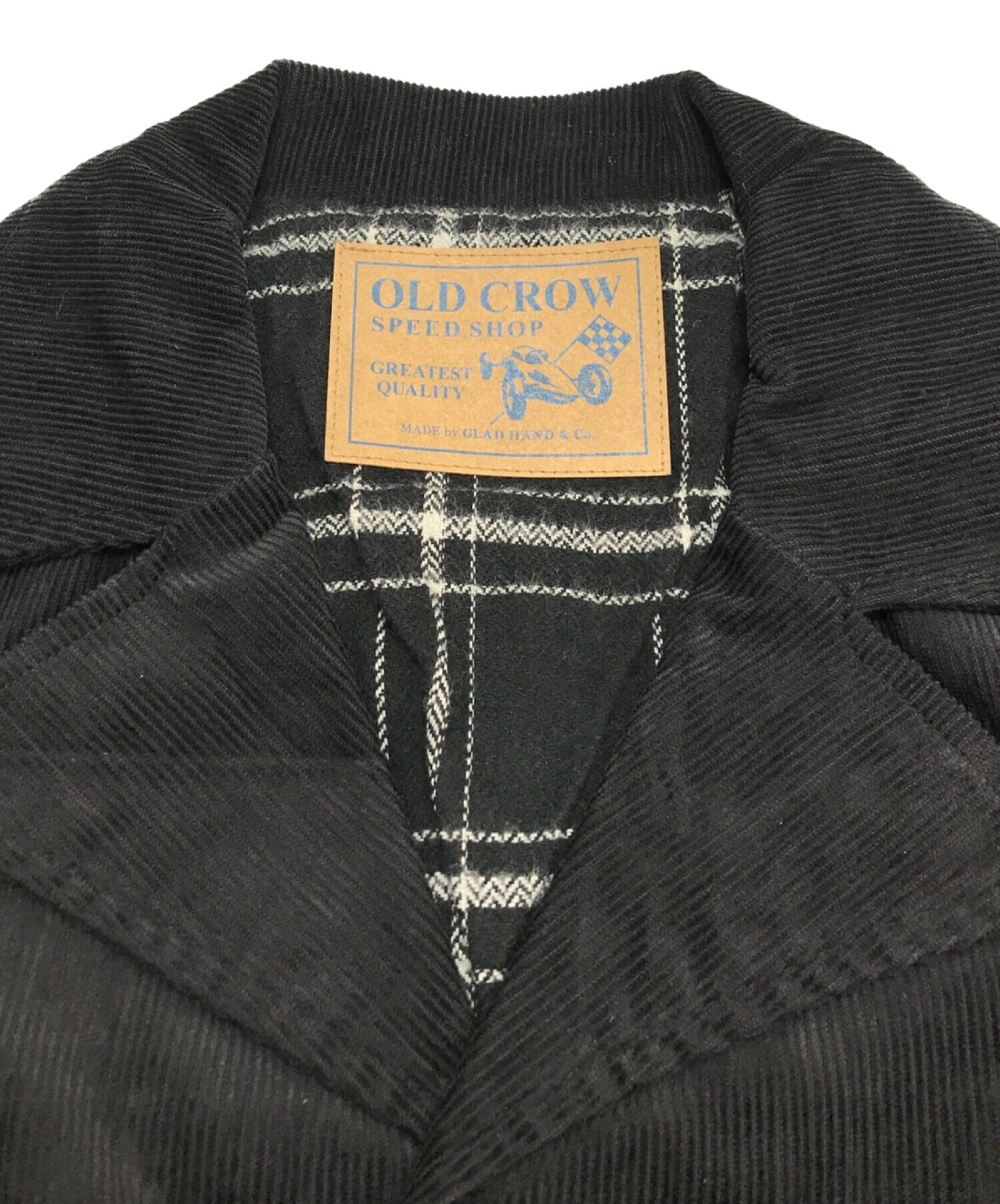 OLD CROW (オールドクロウ) Speed Shop Coat / スピードショップコート / コーデュロイコート ブラック サイズ:S