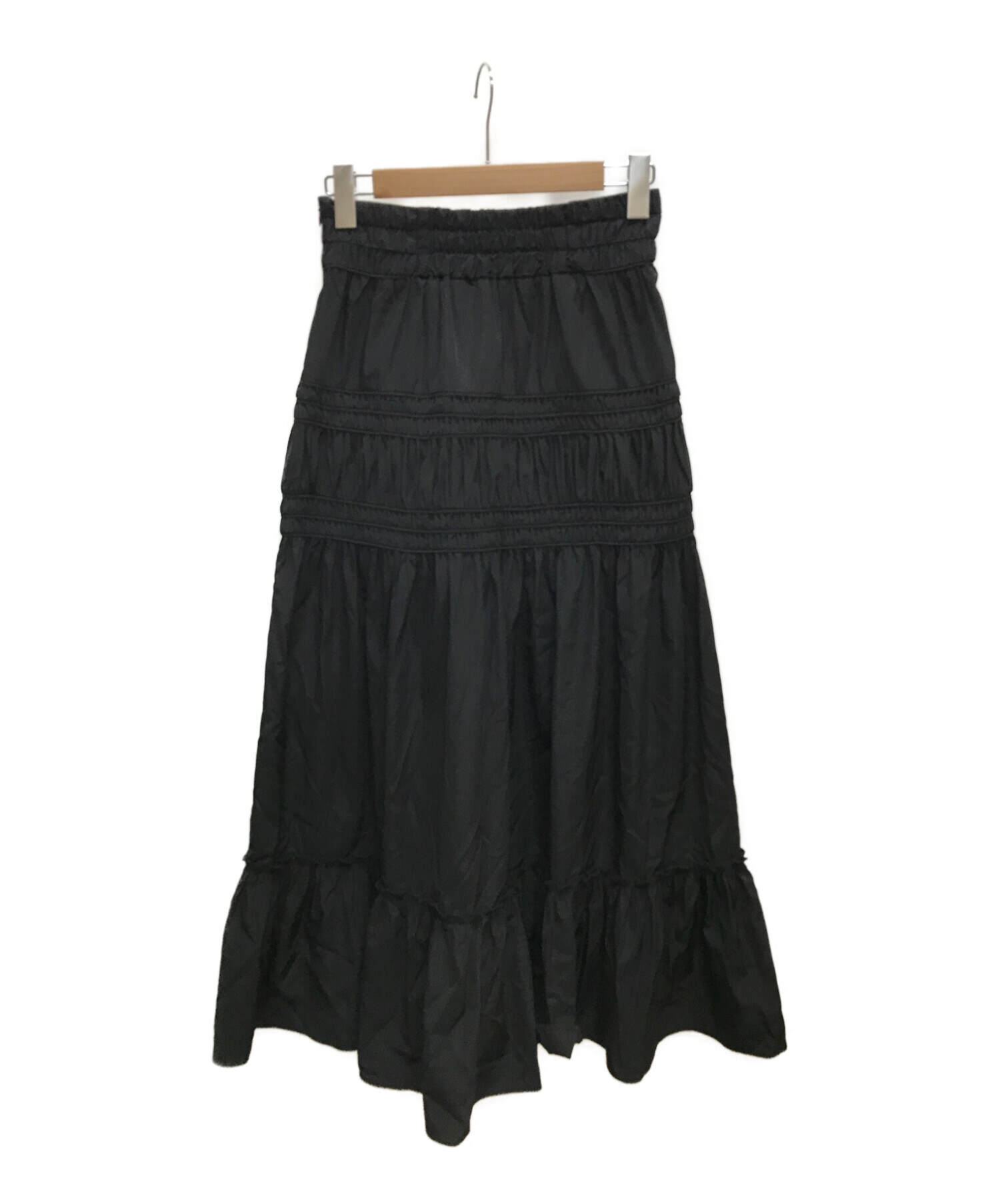 COEL (コエル) タフタコードパイピングスカート ブラック サイズ:38