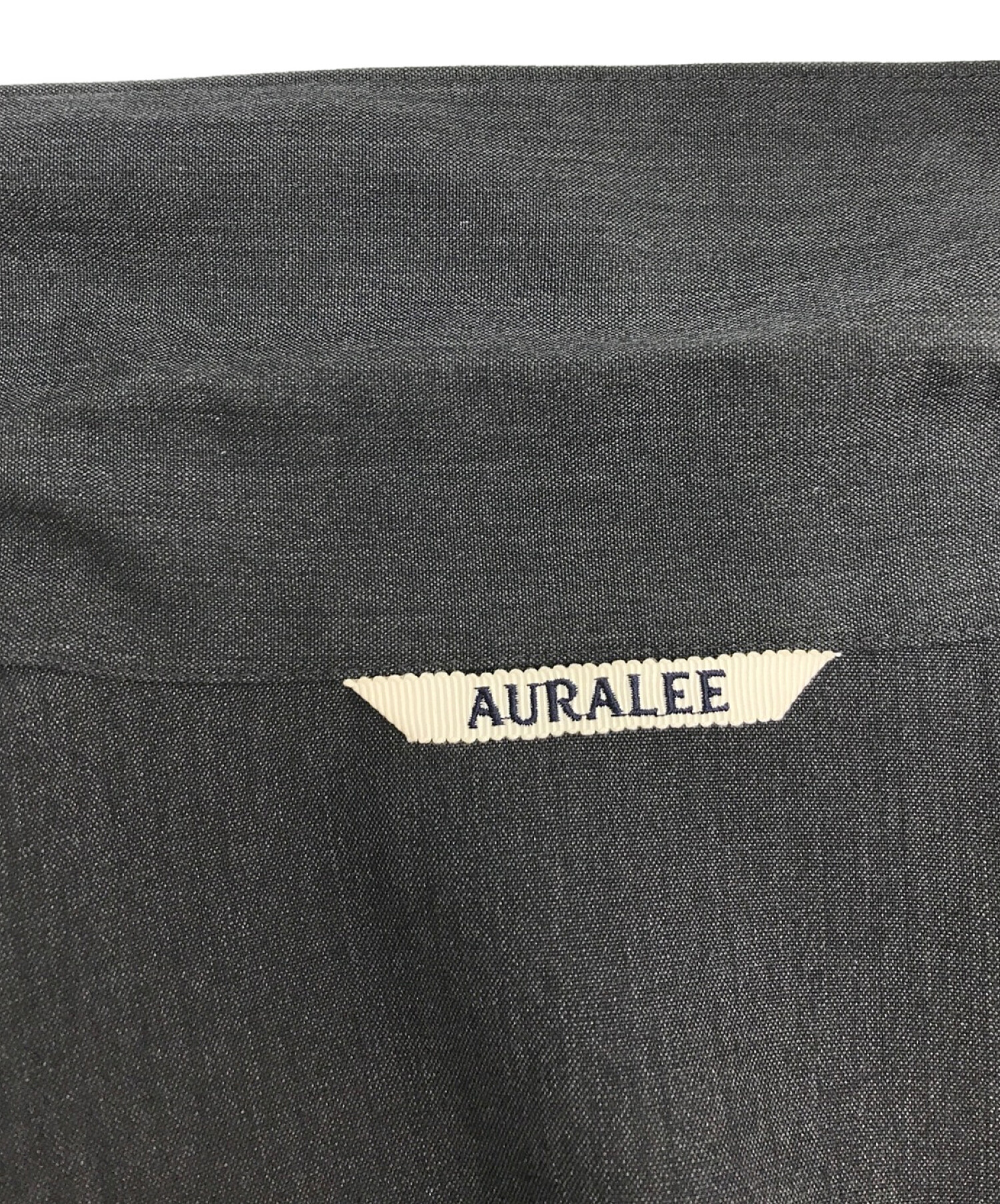AURALEE (オーラリー) WOOL SILK TROPICAL SHIRTS JACKET / ウールシクルトロピカルシャツジャケット /  無地ジャケット / ボタンレス グレー サイズ:４