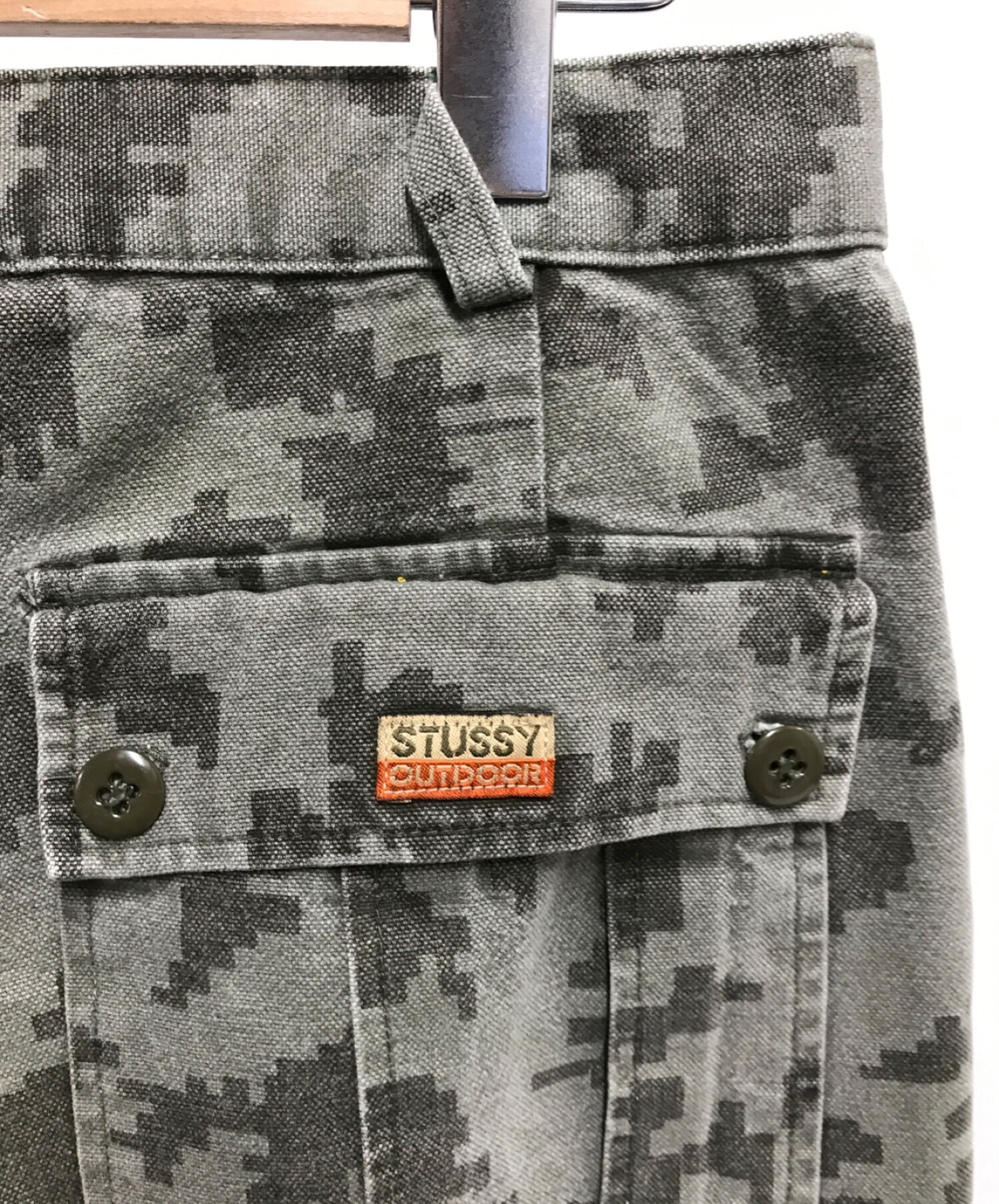 stussy (ステューシー) 90S'デジカモカーゴショーツ カーキ サイズ:30