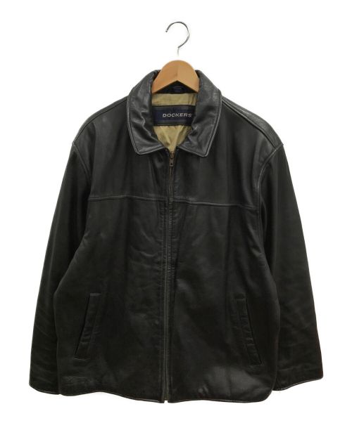 中古・古着通販】DOCKERS (ドッカーズ) レザージャケット ブラック