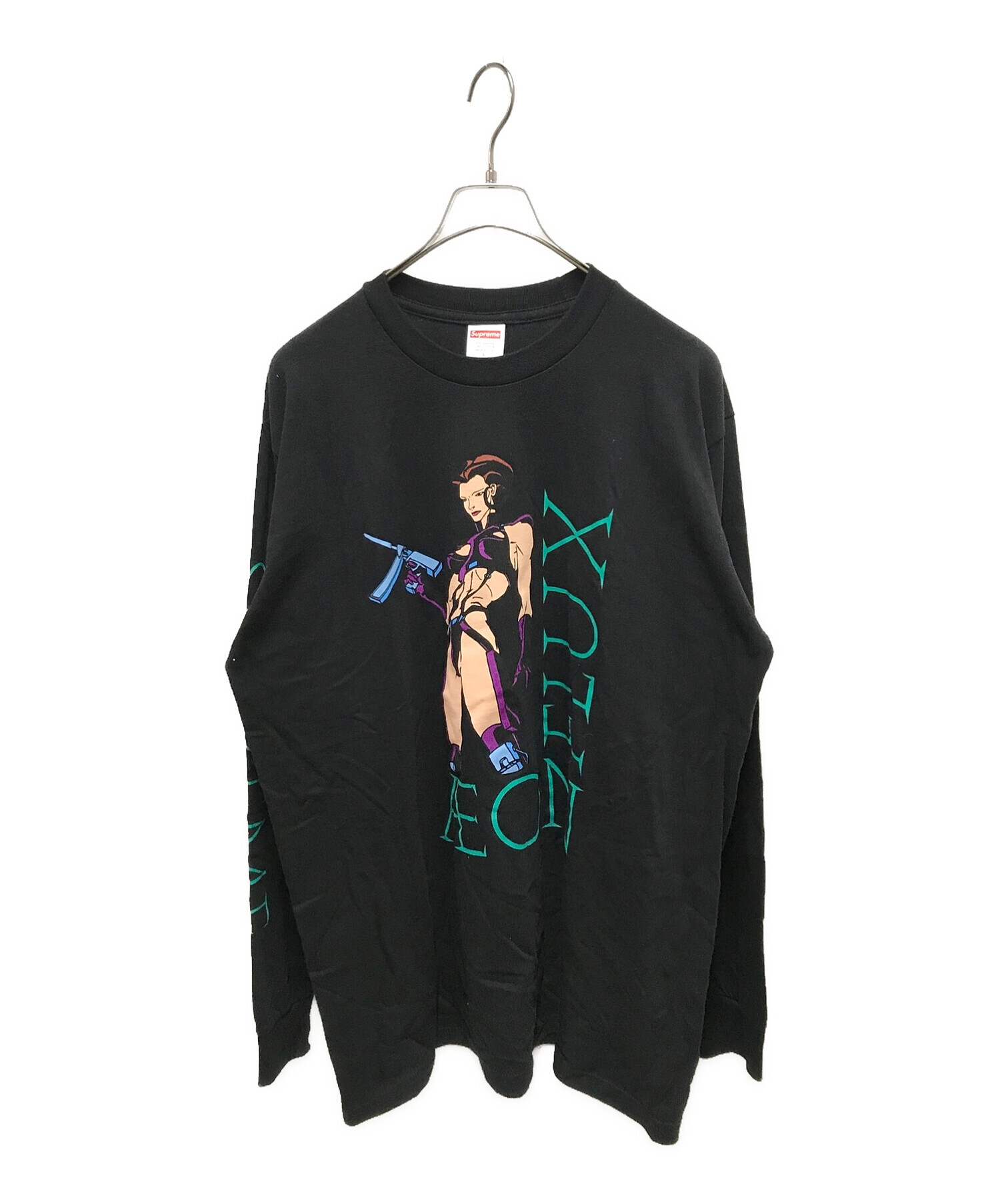 SUPREME (シュプリーム) イーオンフラックスロングスリーブカットソー / Aeon Flux L/S Tee ブラック サイズ:L