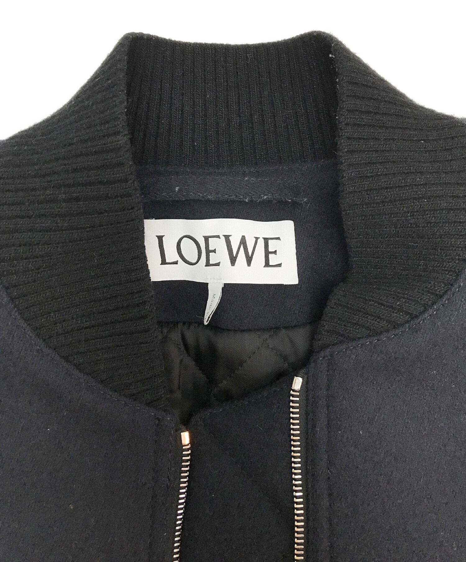 LOEWE (ロエベ) ボンバージャケット ネイビー サイズ:46