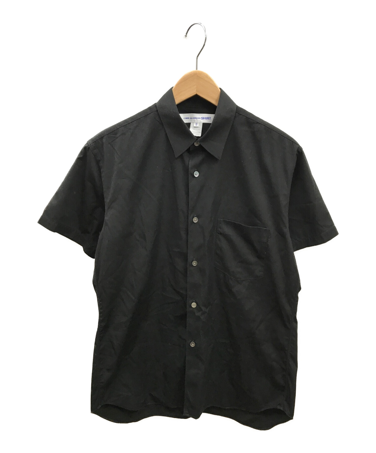 COMME des GARCONS SHIRT (コムデギャルソンシャツ) ショートスリーブシャツ ブラック サイズ:XS