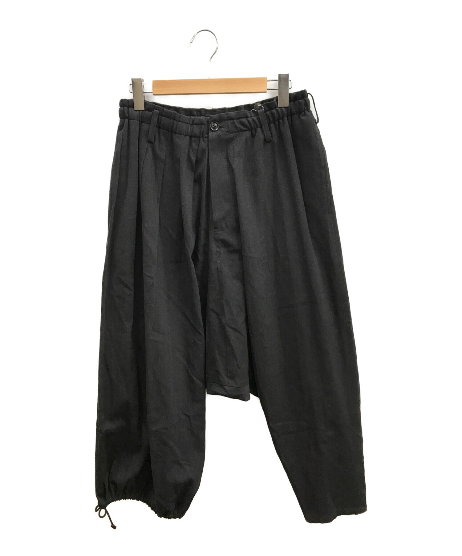 Y's BANG ON (ワイズ バングオン) No.97 プリーツサルエルパンツ / No.97 Pleats sarouel-Pants ブラック  サイズ:2