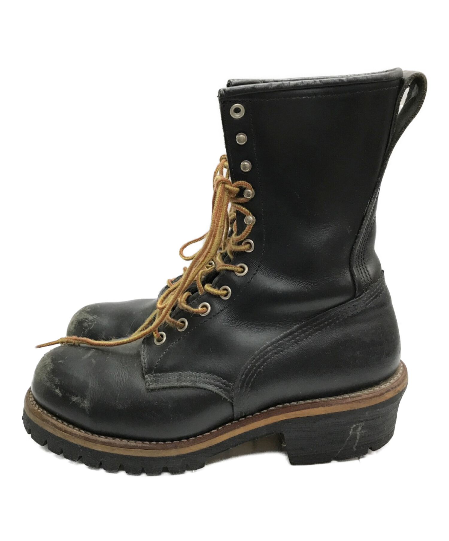 RED WING (レッドウィング) ロガーブーツ ブラック サイズ:US8