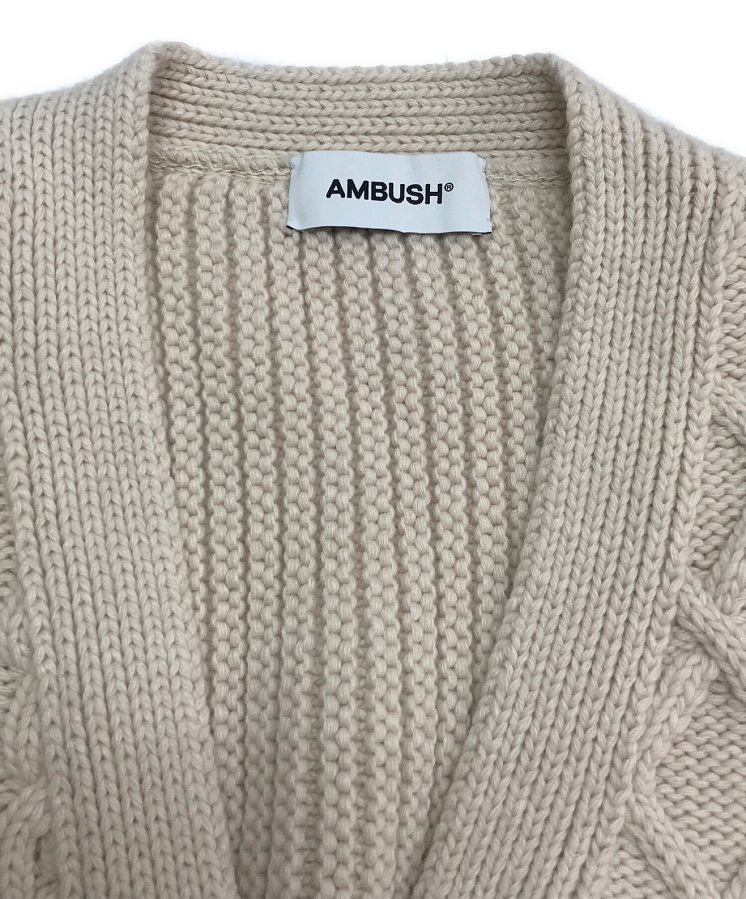 中古・古着通販】AMBUSH (アンブッシュ) ロゴケーブルニットパッチ